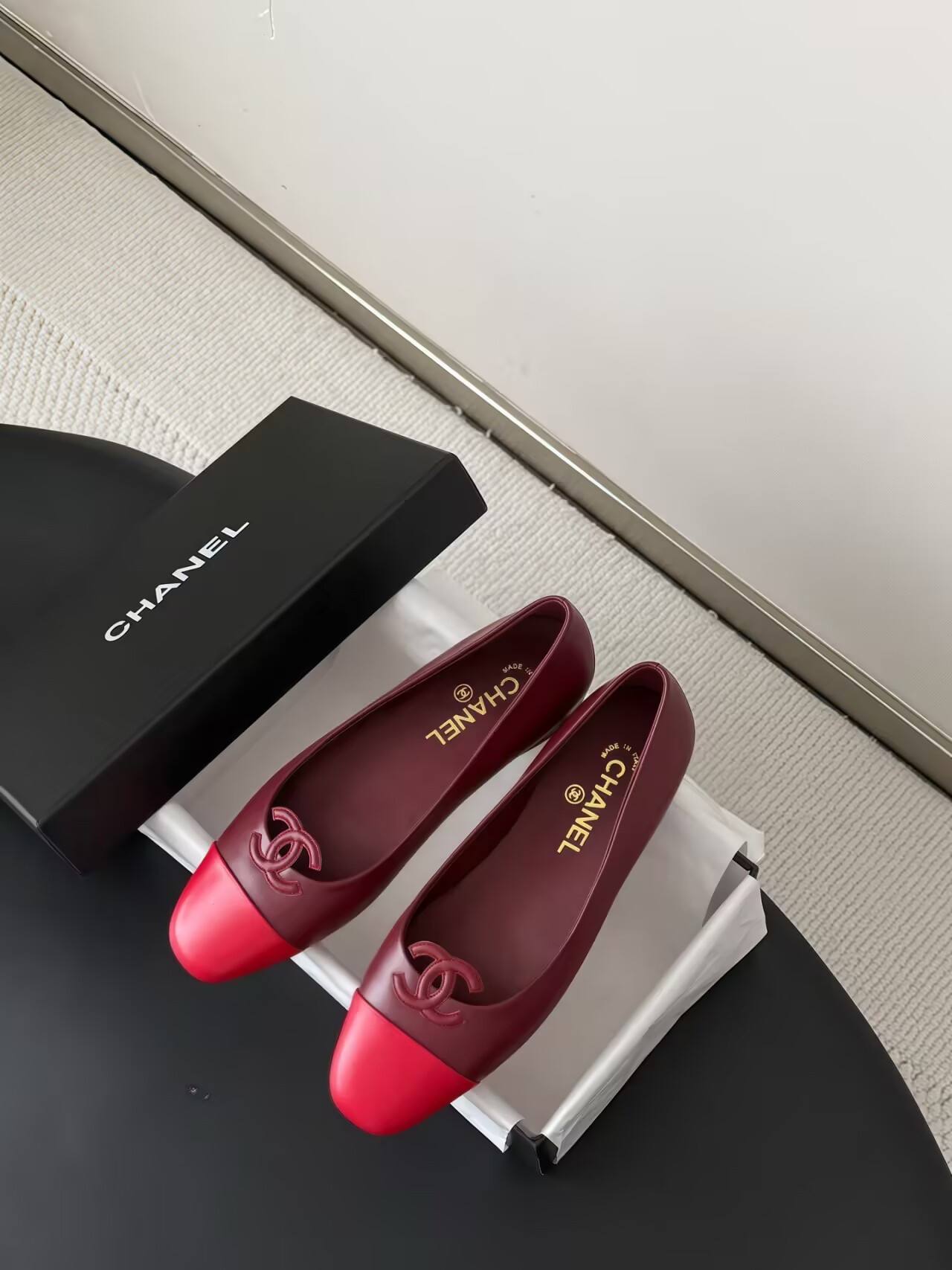 UA Ch**el Leather Ballet Flats