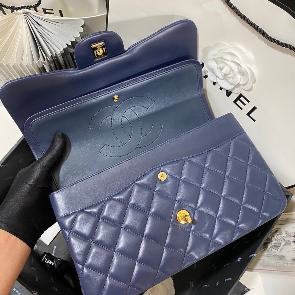 Ch**el classic flap jumbo 30cm cf 19.5×30×10cm
