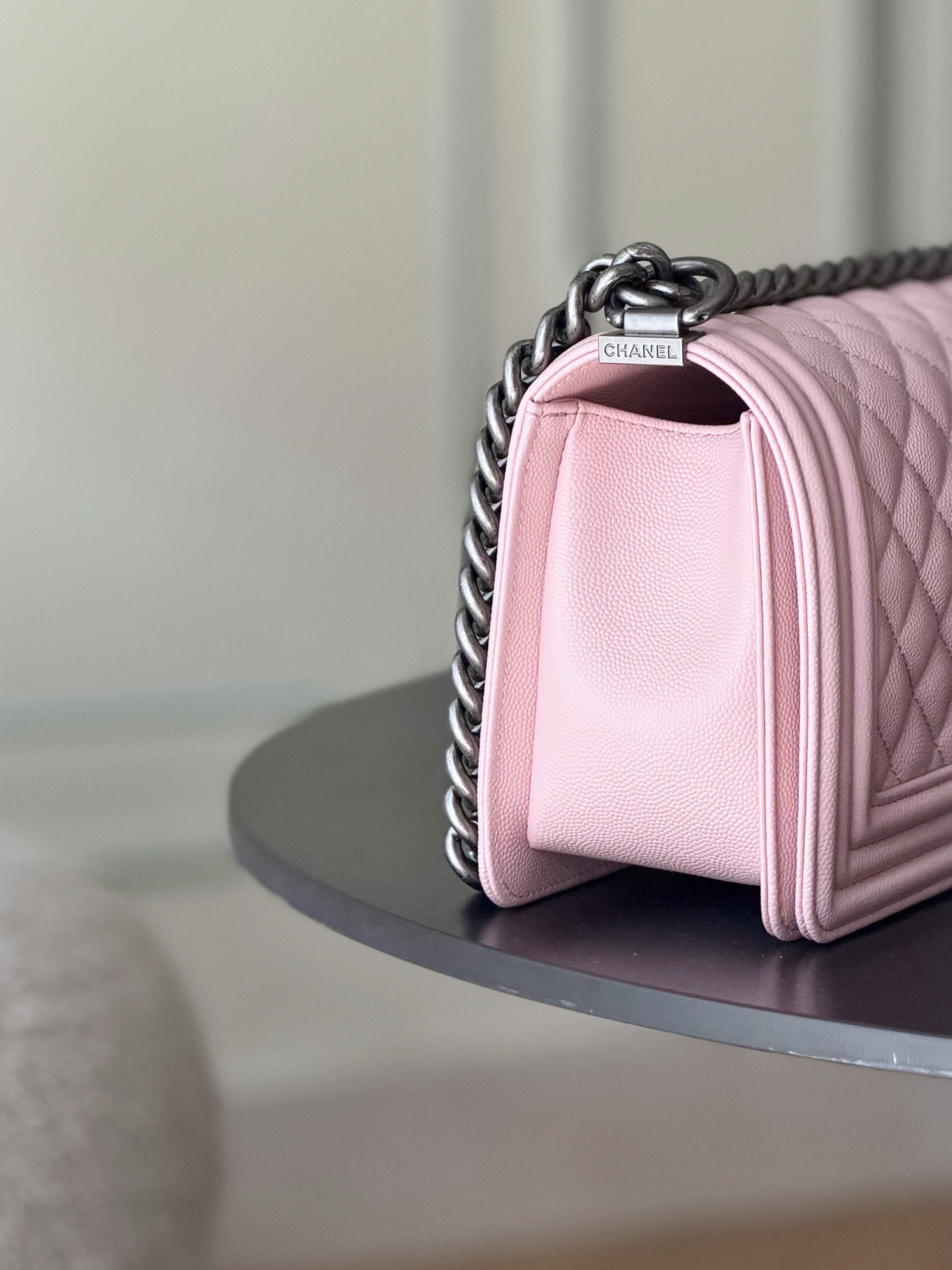 Ch**el Boy Handbag 15x25x9cm