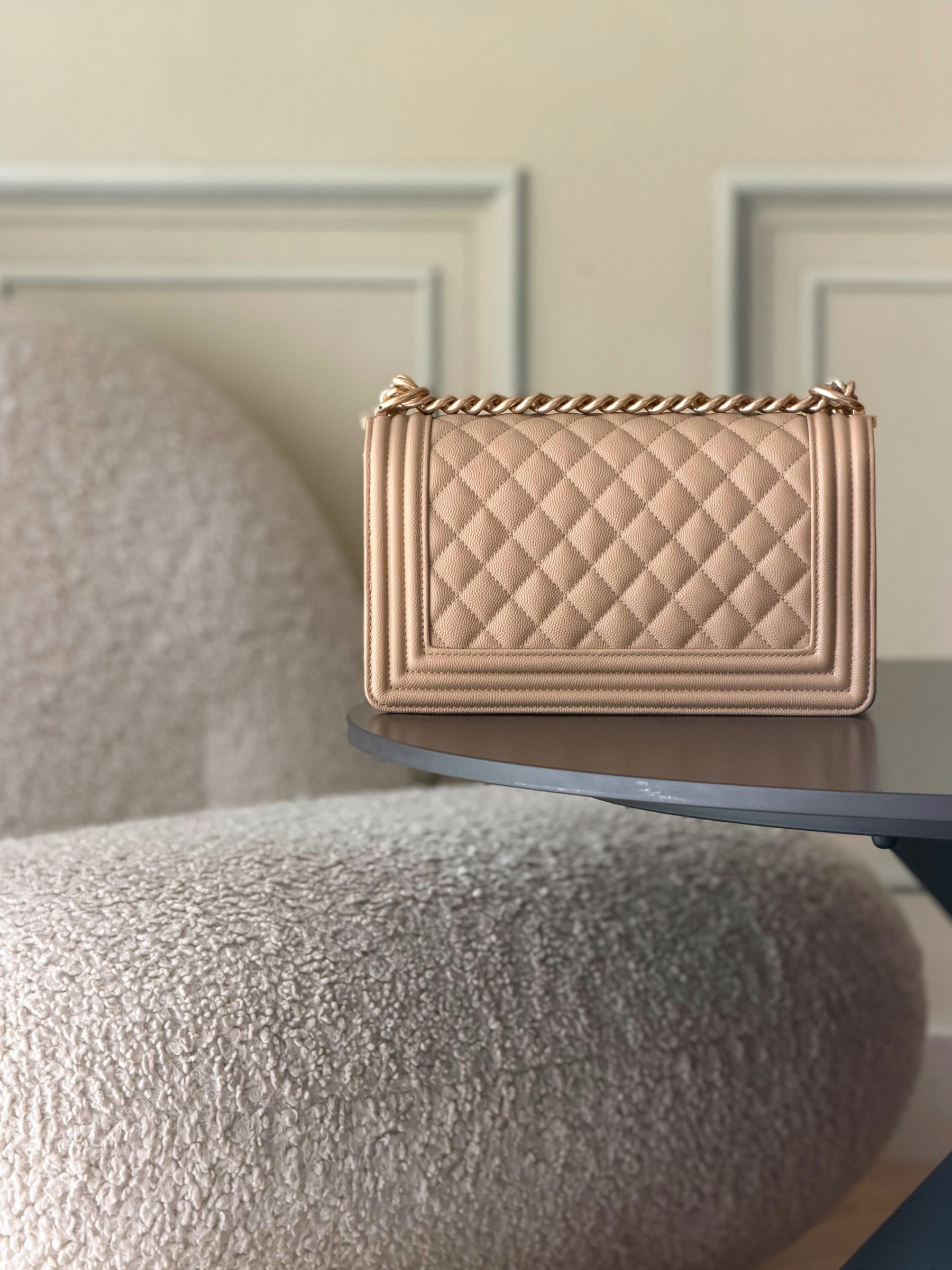 Ch**el Boy Handbag 15x25x9cm