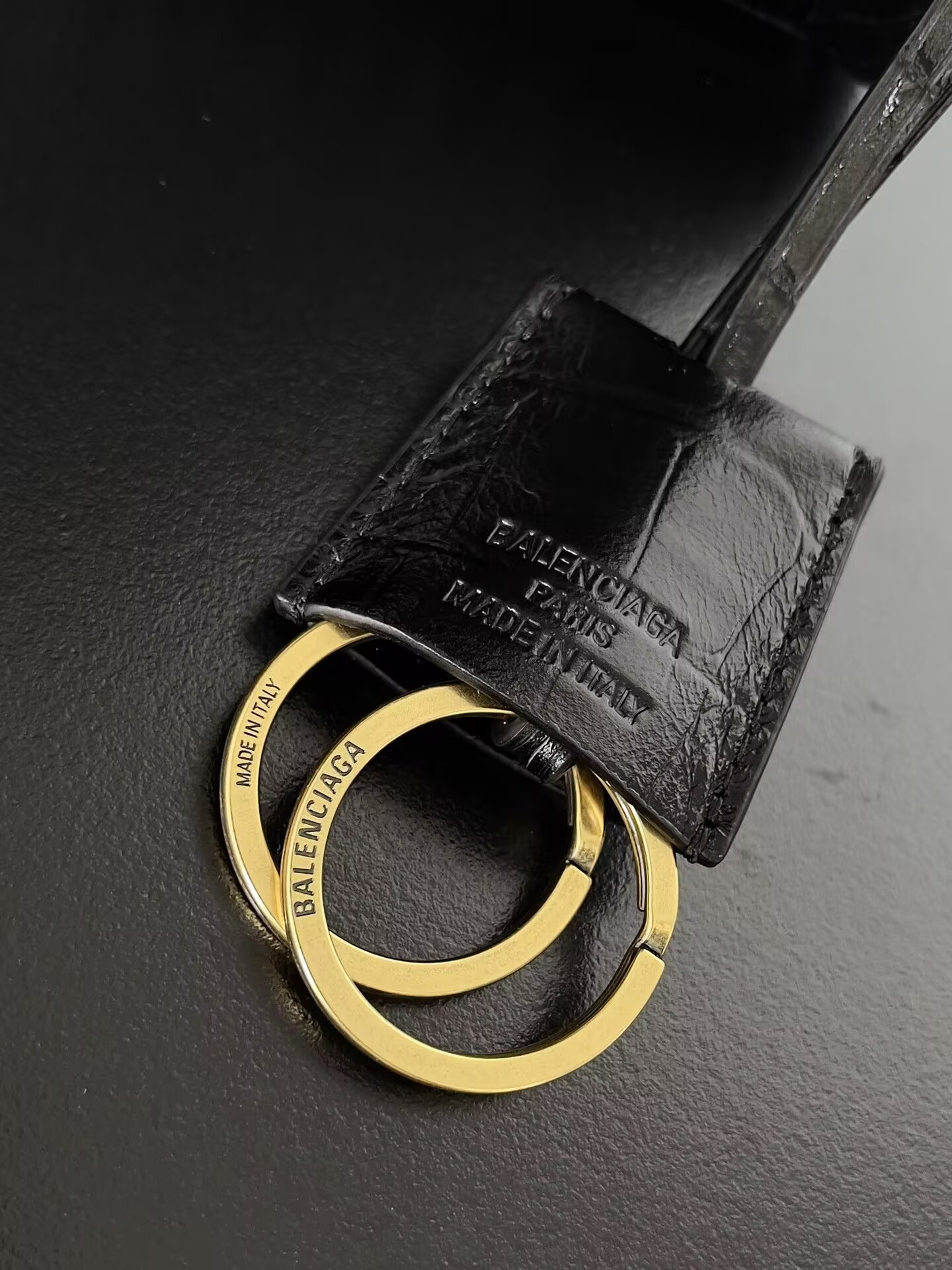 Ba1en*iaga Rodeo Large Croc-Embossed Top-Handle Bag 39.8x29.9x12.9cm