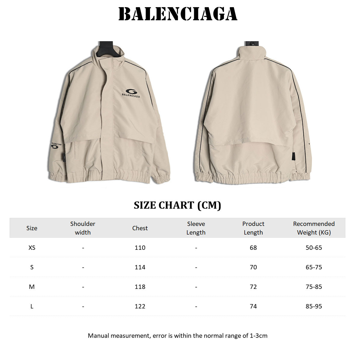 Ba1en*iaga Jacket