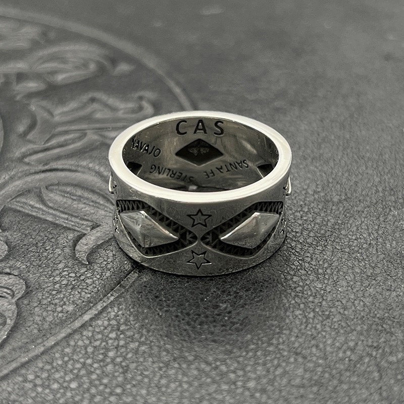 Ch*0me He**ts D1am0nd-shaped Star Ring