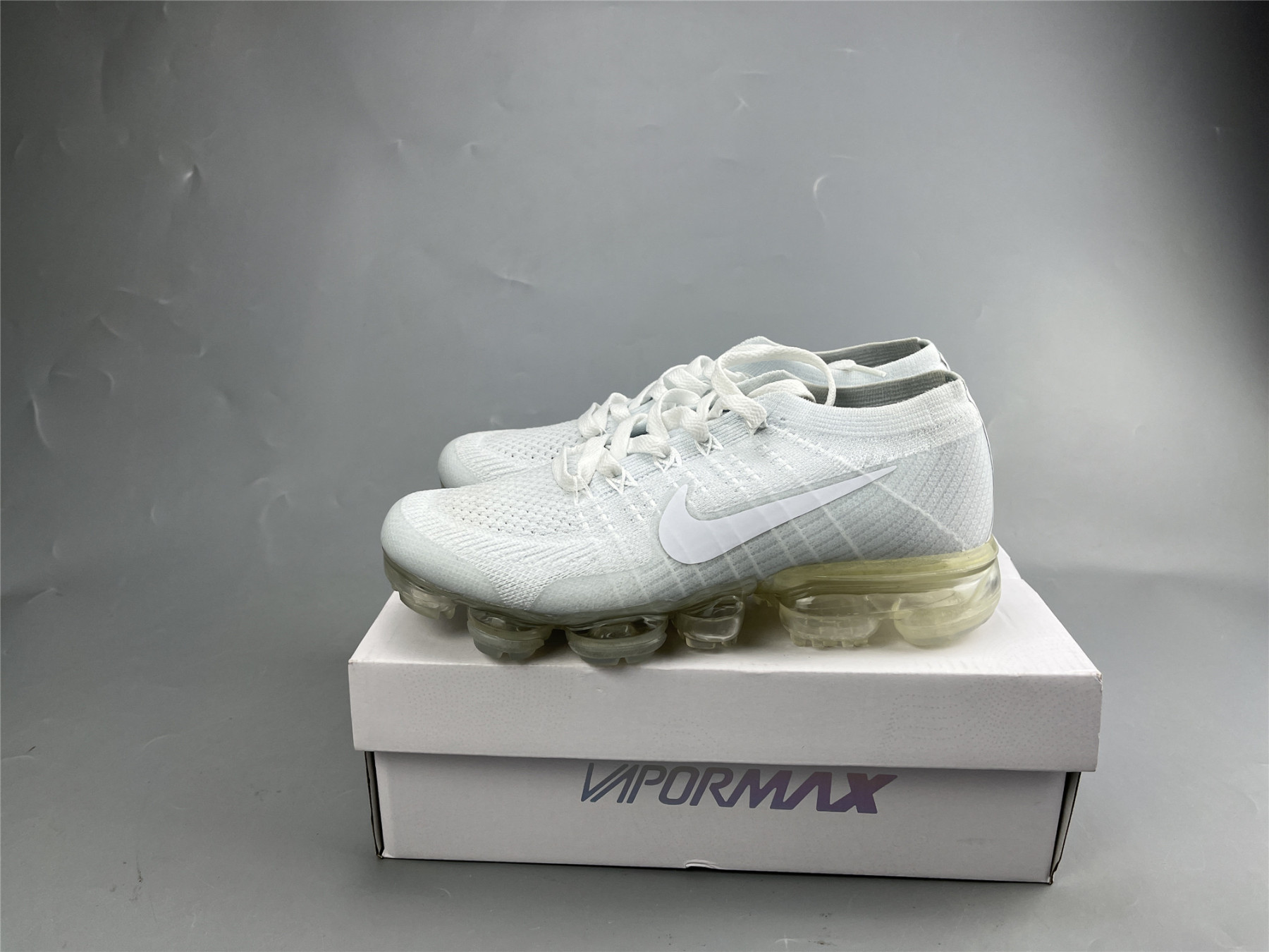 UA Nike Air Vapormax Flyknit Pure Platinum