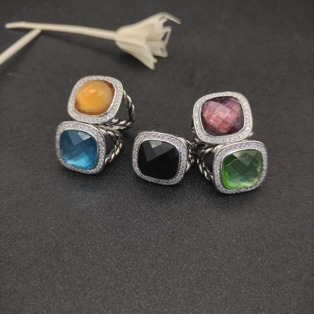 David Yurman 14mm Square D1am0nd Ring