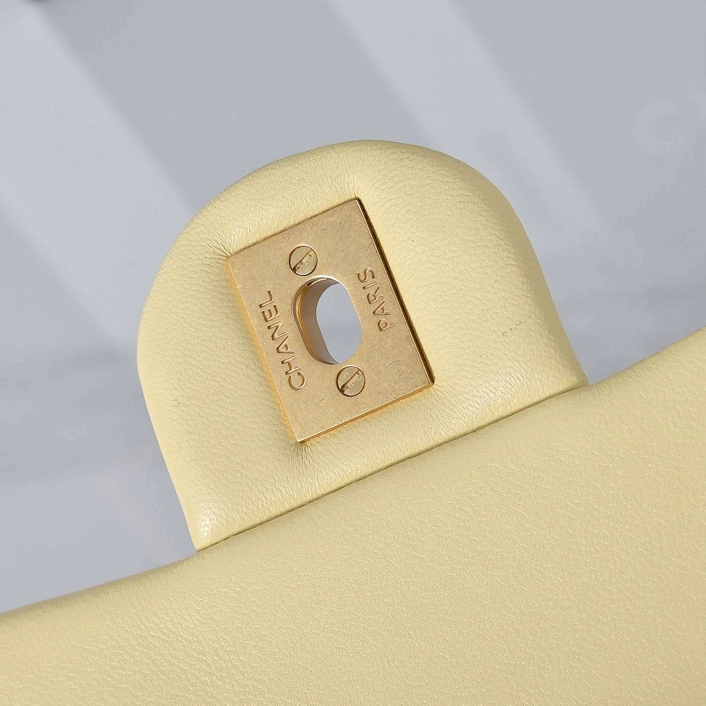 Ch**el Mini Flap Bag Butter Yellow AS1786 13.5x17x8cm