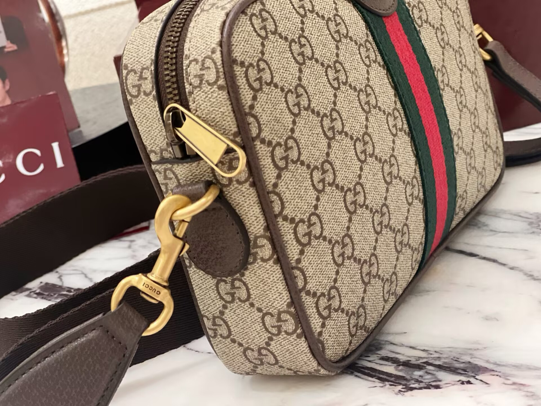 Gvc*1 Ophidia Small Crossbody Bag 24x15x7cm