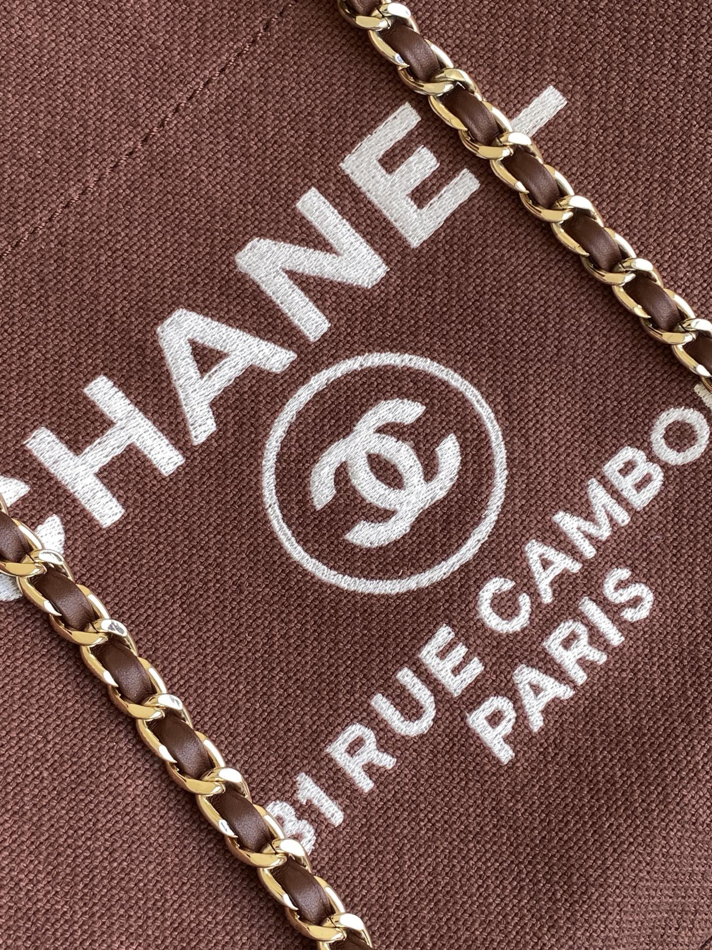 Ch**el deauville tote shopping bag 33x22x13cm