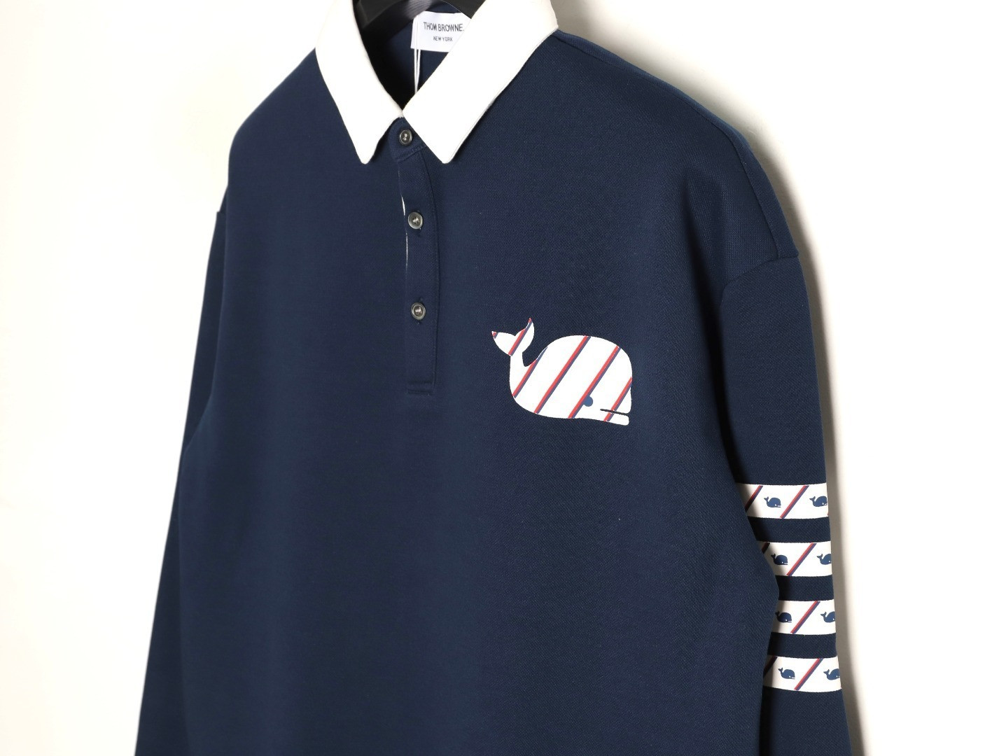Thom Browne Long-sleeved Polo Shirt