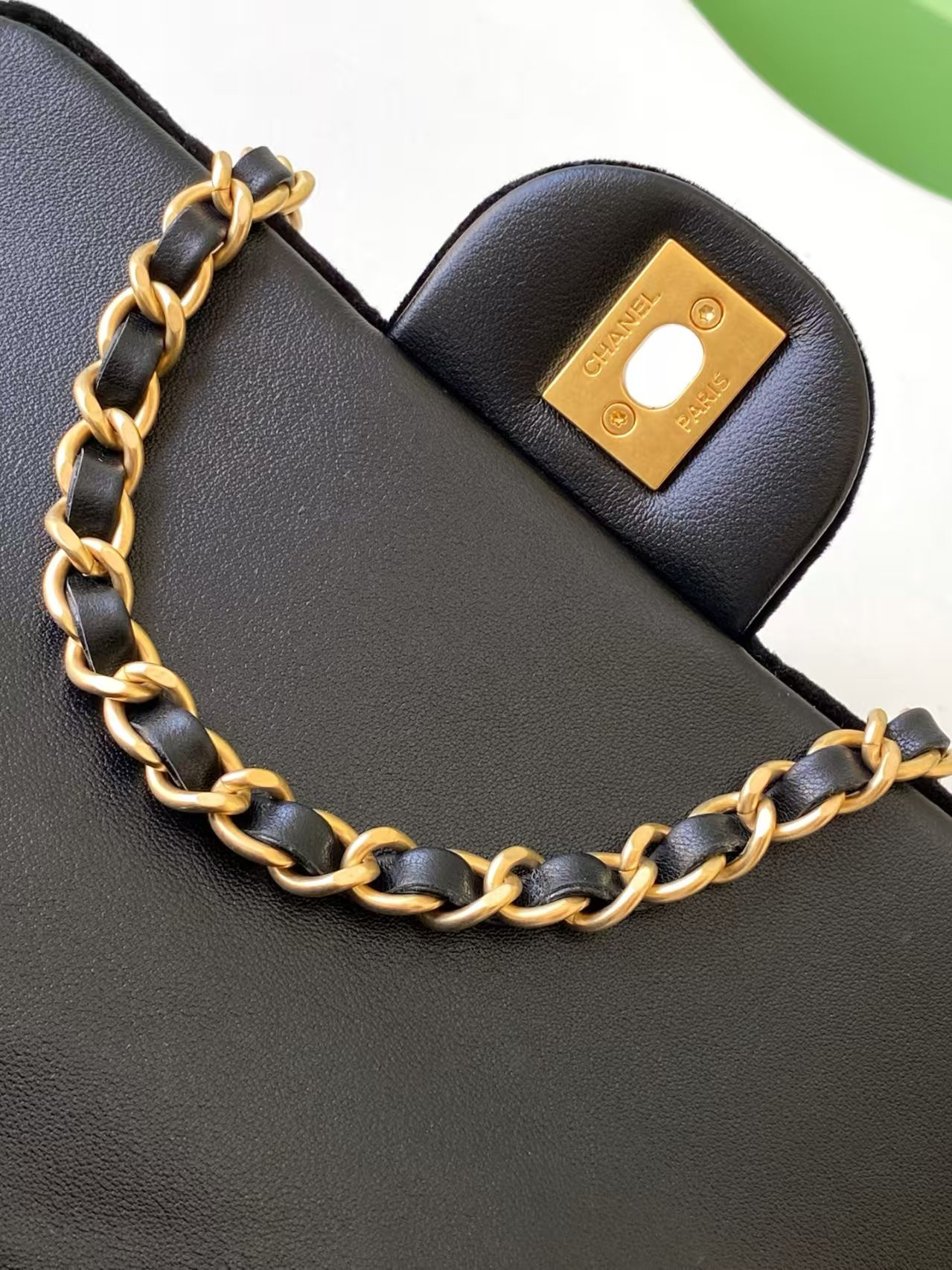 Ch**el Mini Flap Bag with Top Handle 13x20x6cm