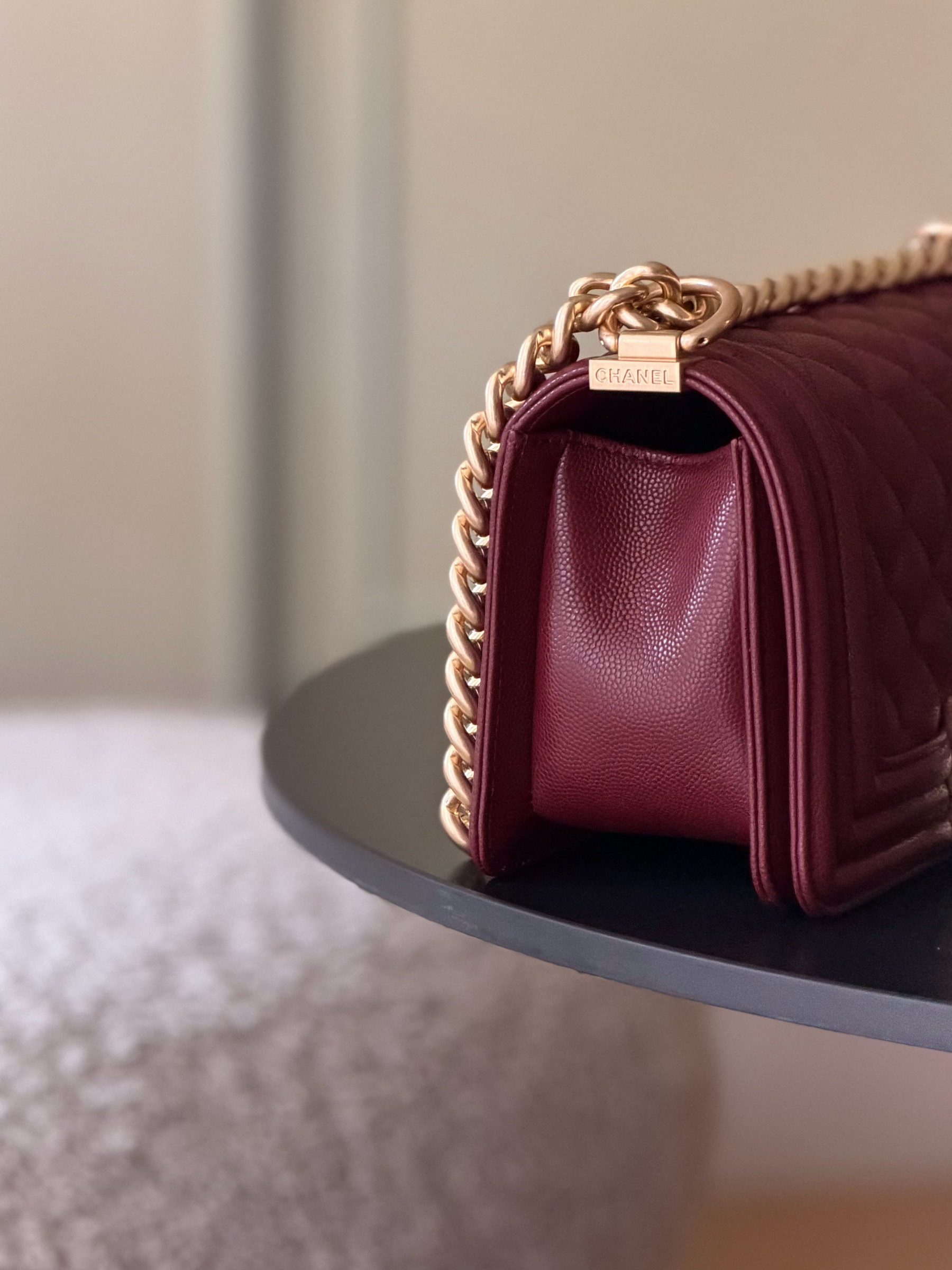 Ch**el boy handbag 12x20x7cm