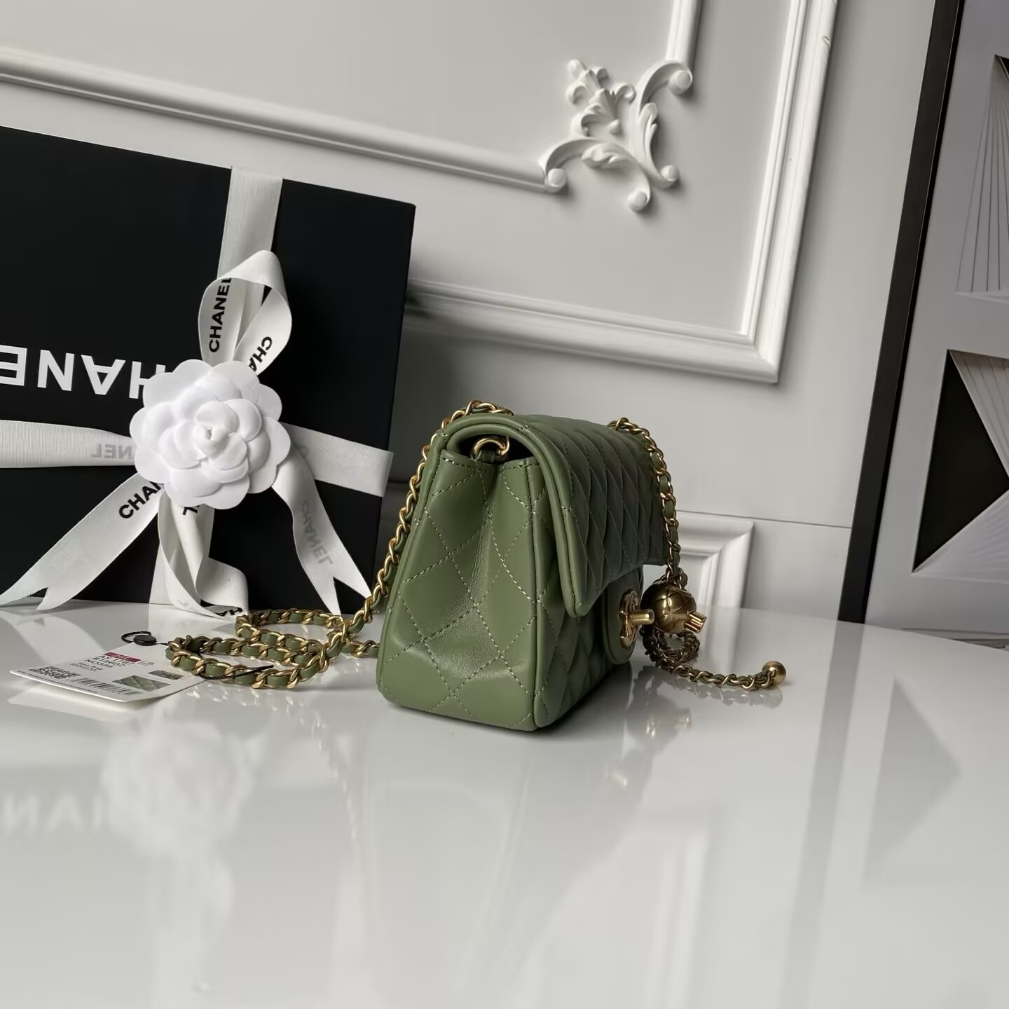 Ch**el MINI FLAP BAG 12×20×6 cm