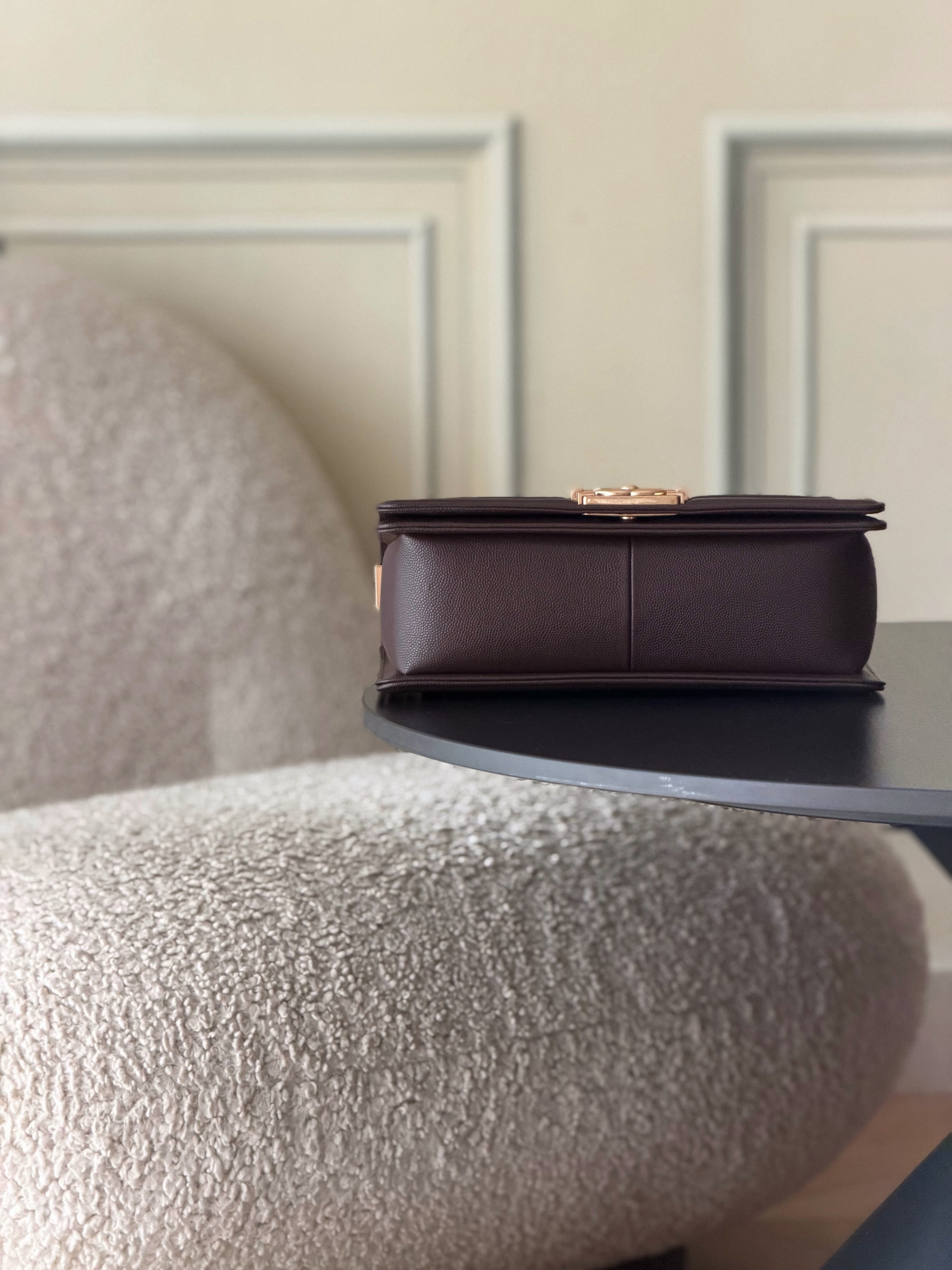 Ch**el Boy Handbag 15x25x9cm