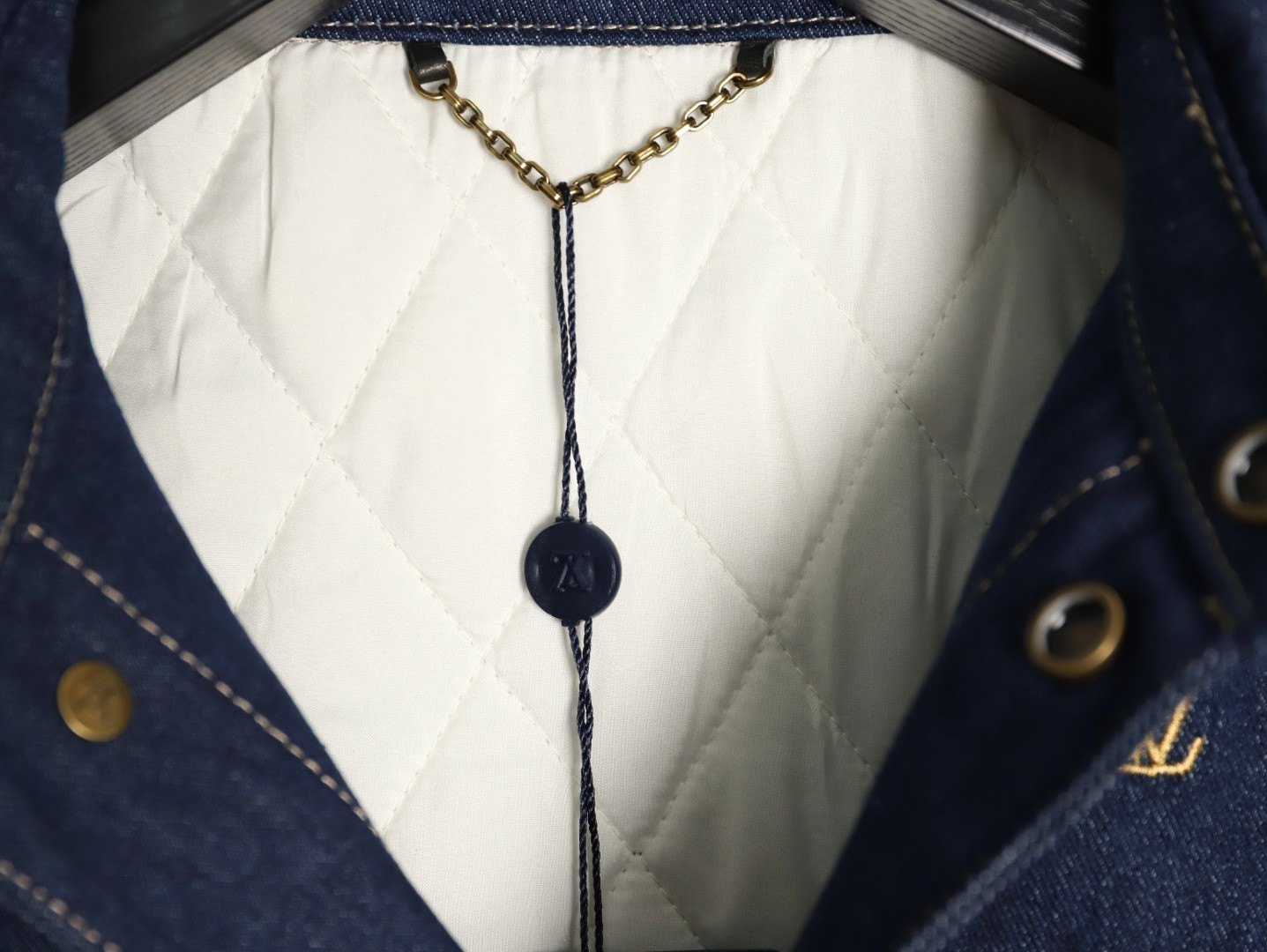 L0vis Vvtt0n LV Denim Padded jacket