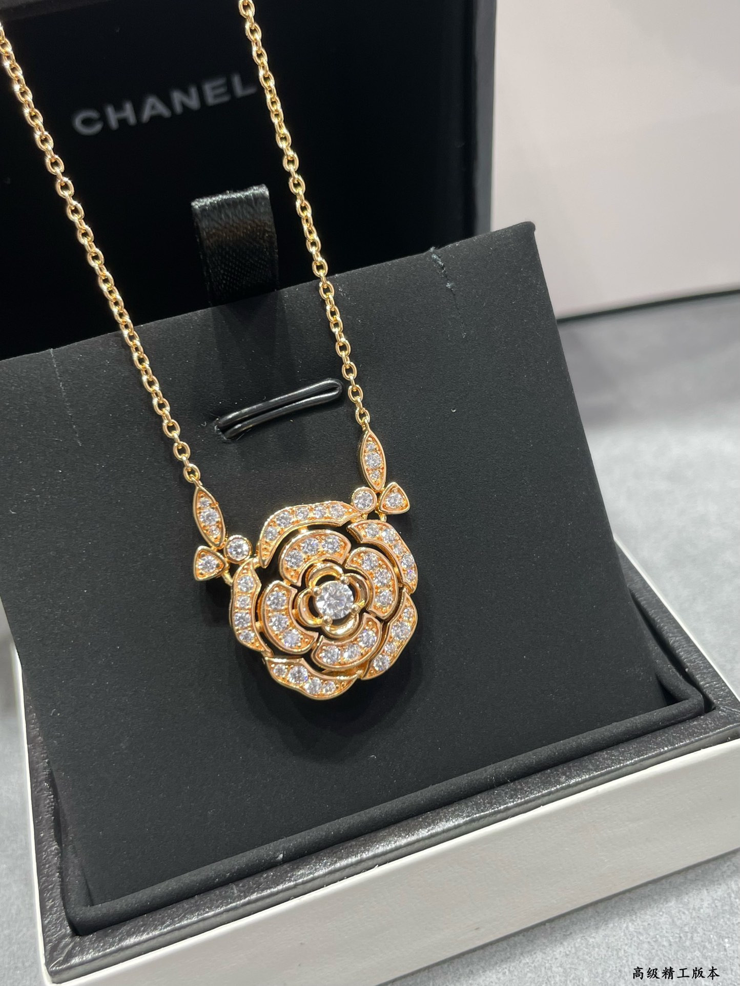 Ch**el Camellia Tassel Necklace