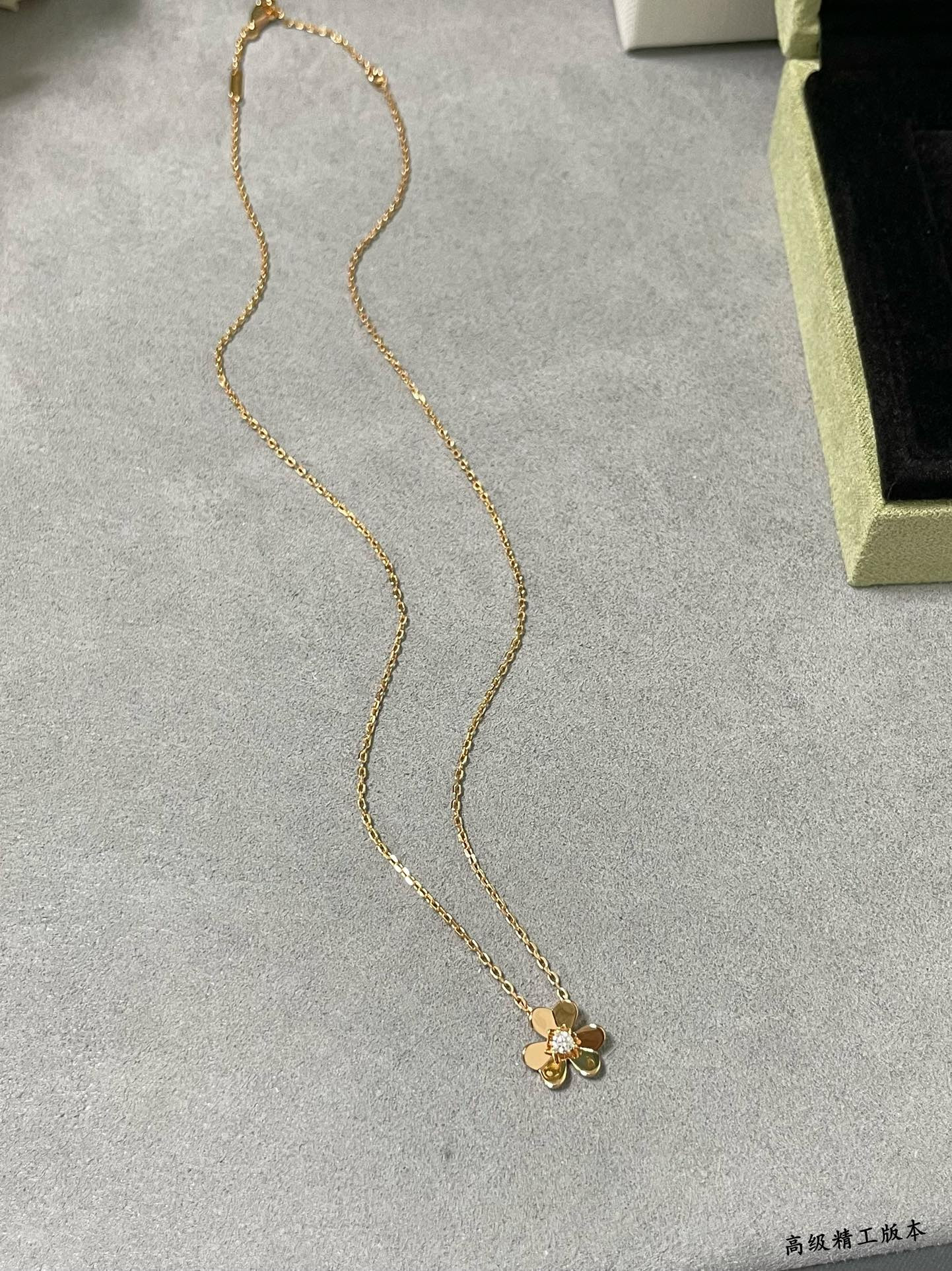 V*n Cl**f & Arpels Mini Clover Necklace
