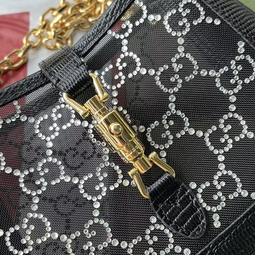 Gvc*1 Jackie 1961 mini lizard shoulder bag 19x13x3cm