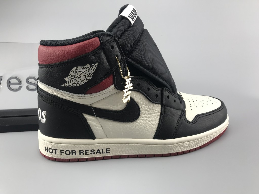 UA AIR JORDAN 1 RETRO HIGH OG NRG NOT FOR RESALE BLACK BRED