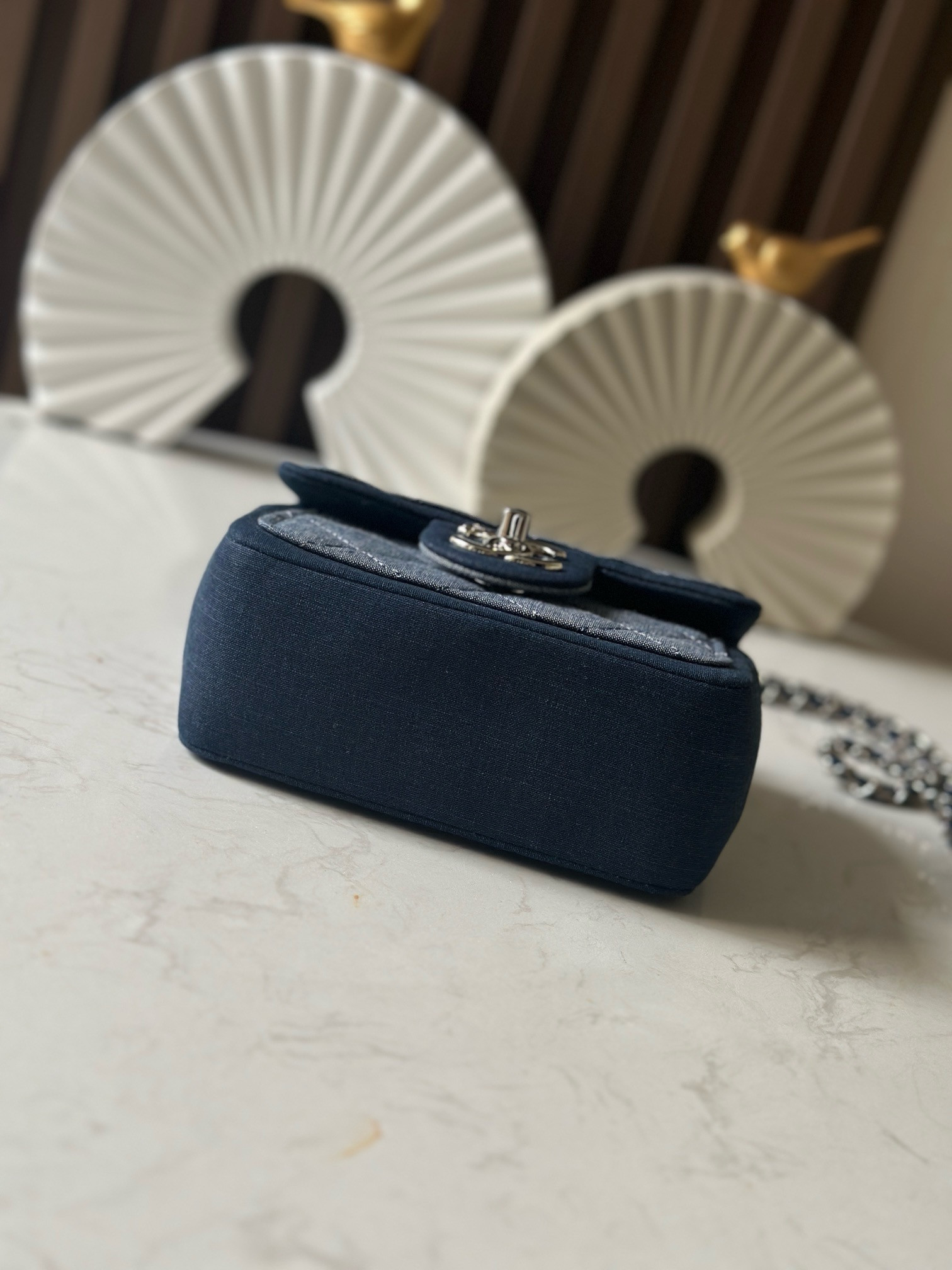 Ch**el flap bag 17cm