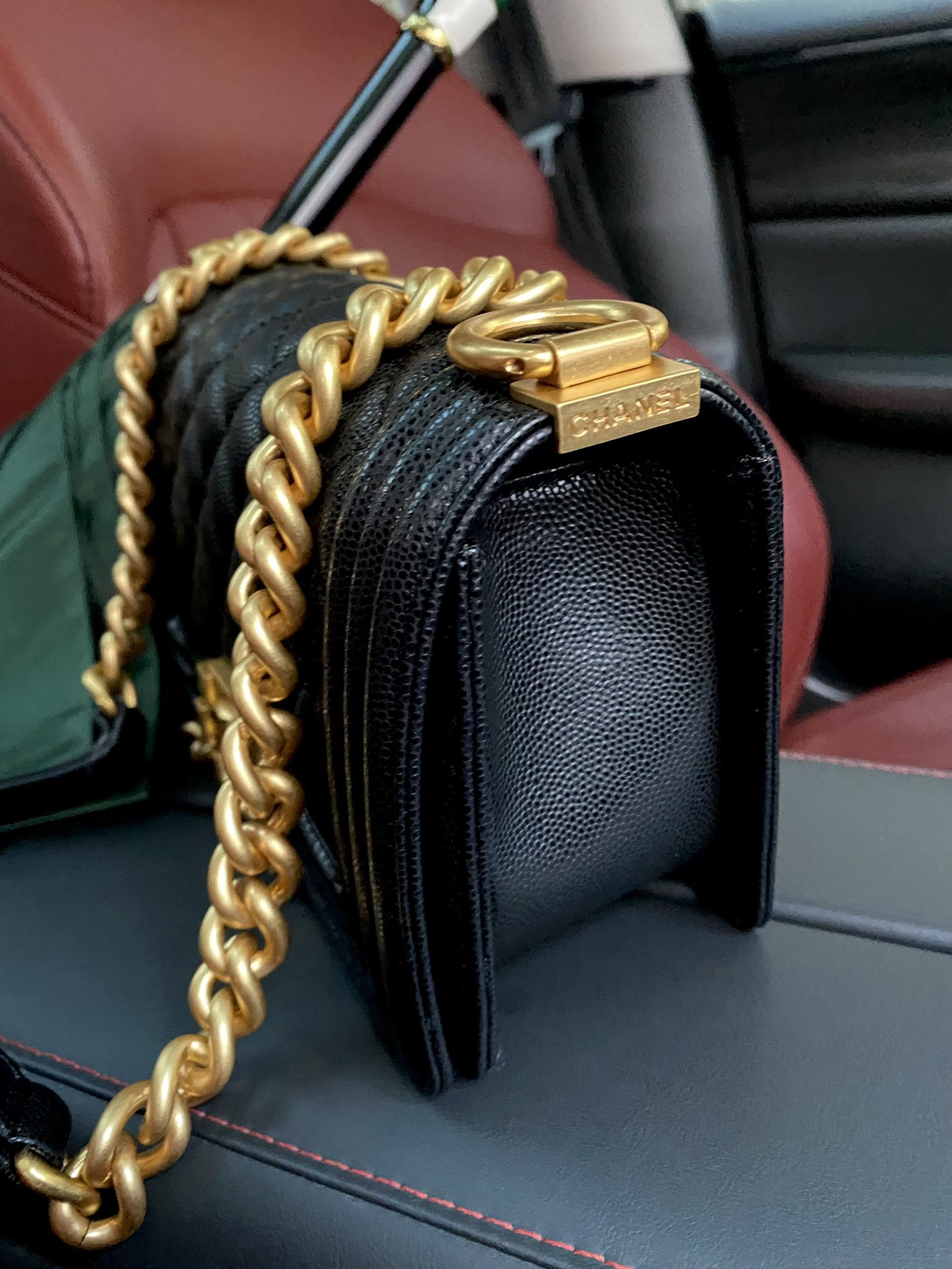 CHANEL Small BOY Handbag A67085 12x20.5x8.5cm