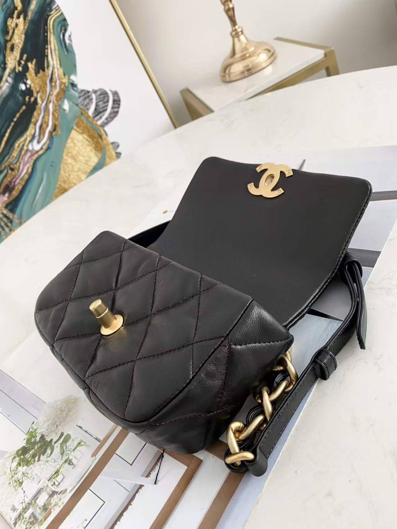 Ch**el 19 Belt Bag 20x10x5.5cm