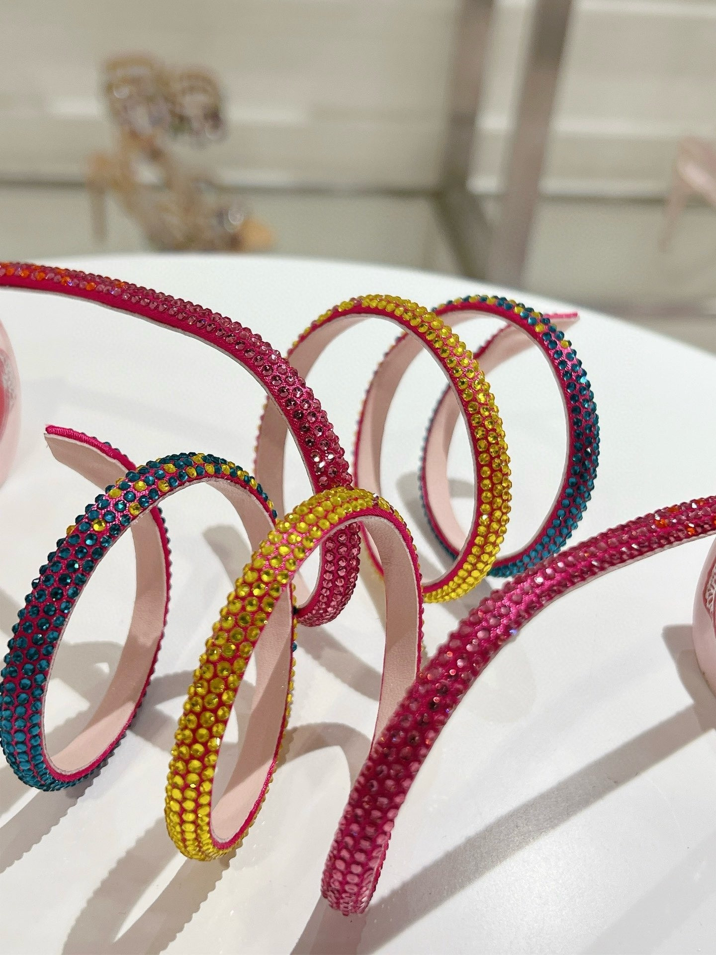 UA RENÉ CAOVILLA MARGOT JEWEL SANDALS SNAKE 95mm