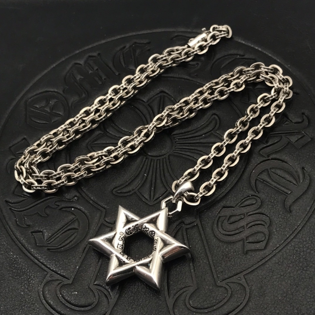 Ch*0me He**ts Hexagram Necklace