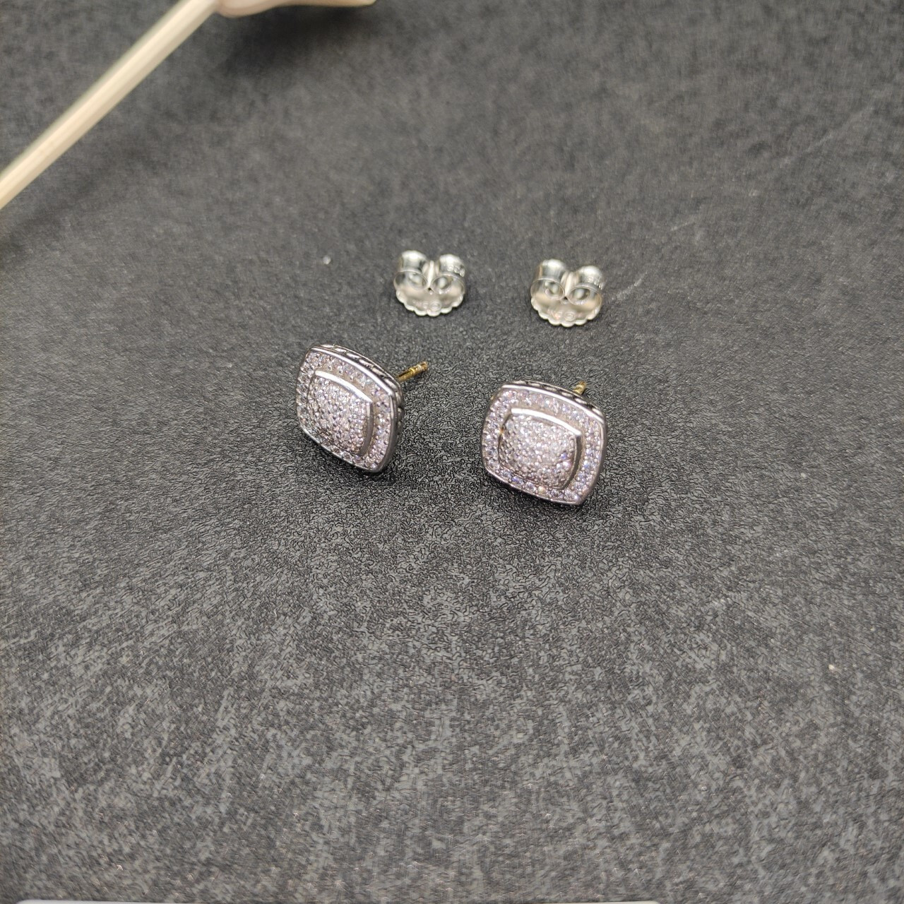David Yurman Square D1am0nd Earrings