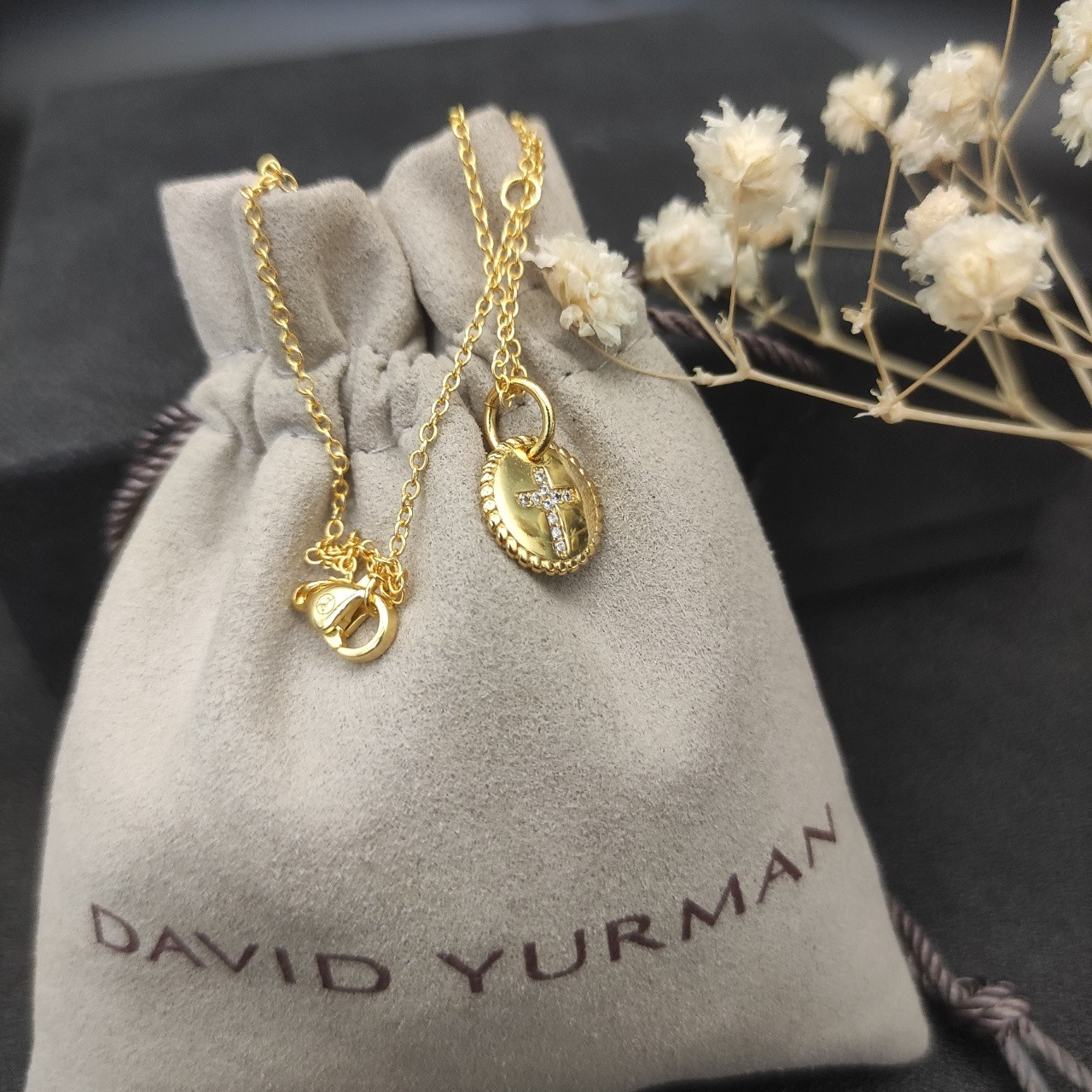 David Yurman Necklace(Chain length 42+3+3cm delay chain)