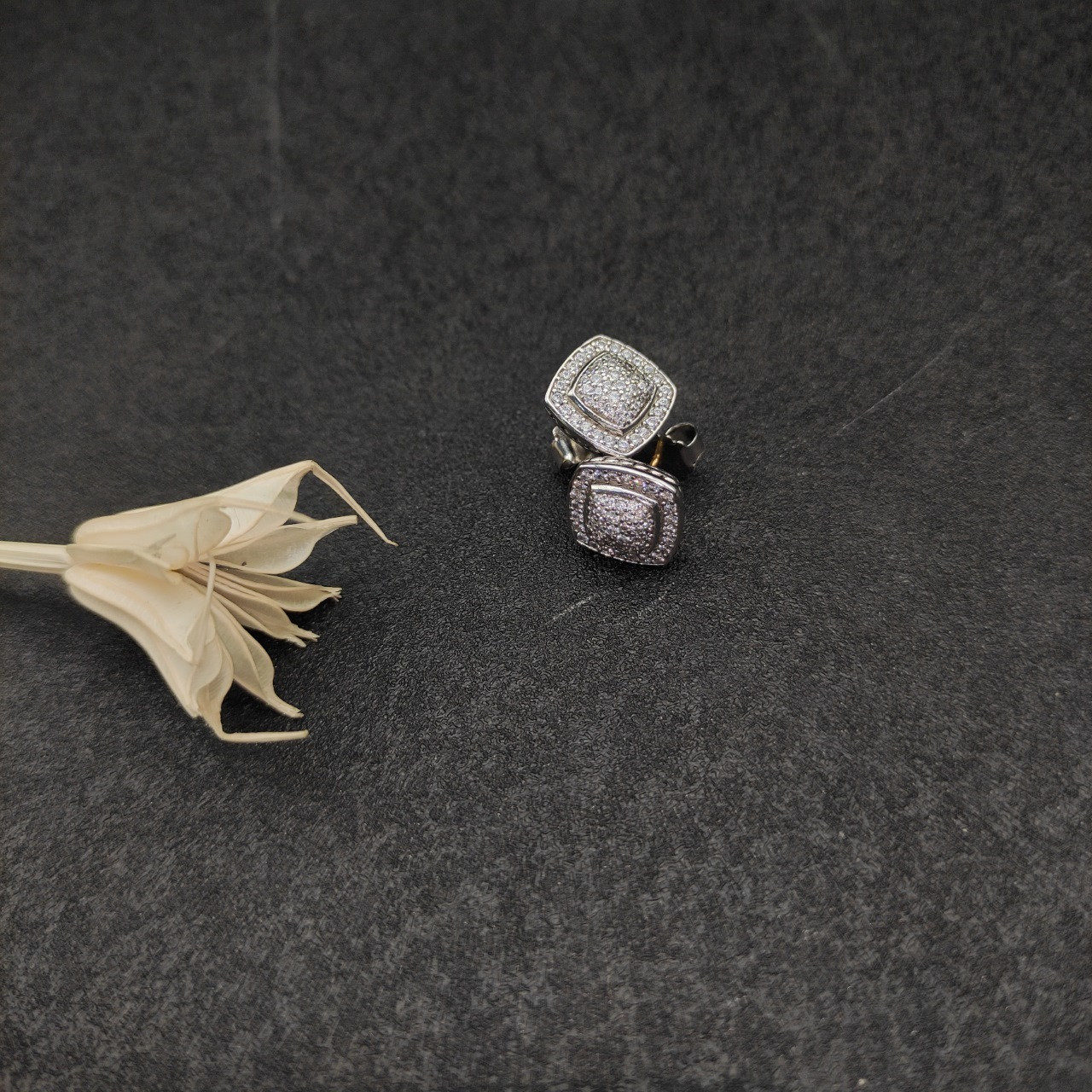 David Yurman Square D1am0nd Earrings