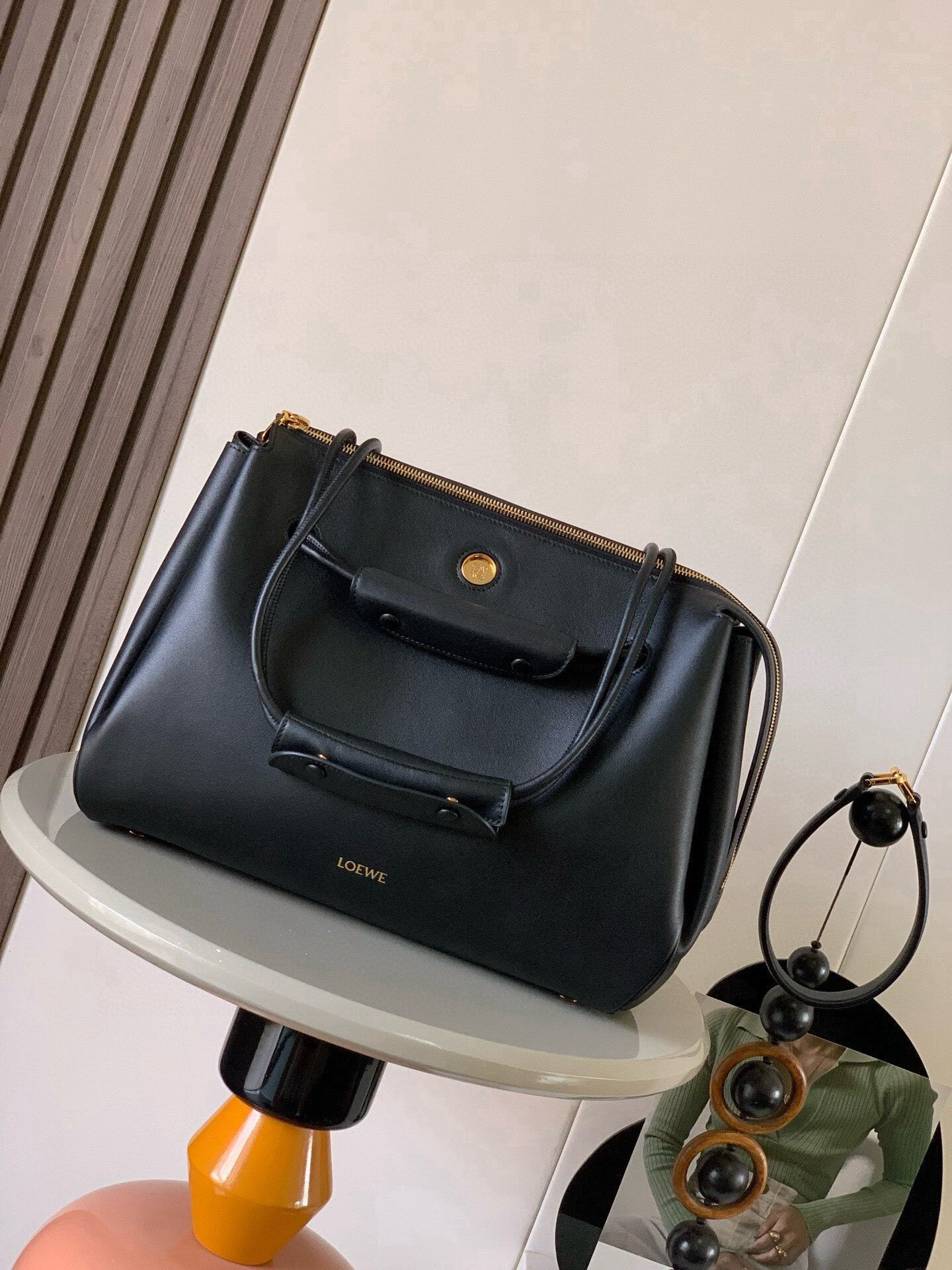 Loewe Large Madrid Bag in Supple Calfskin 33x24x12.5cm