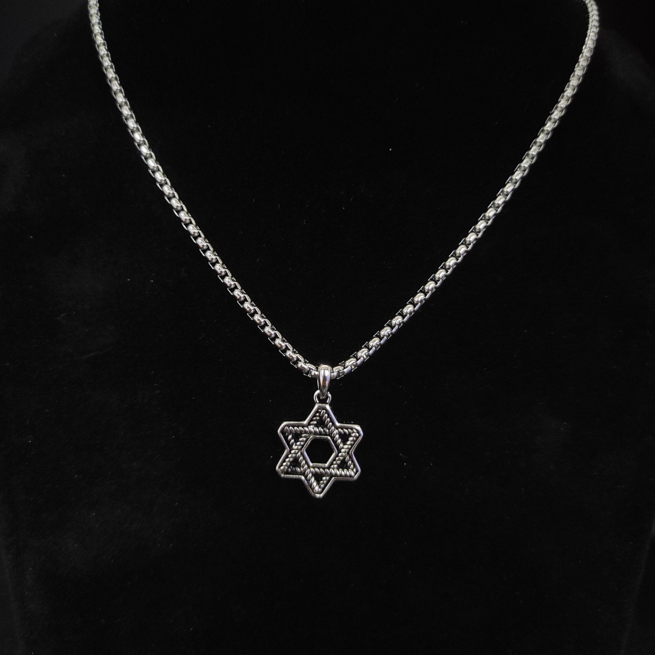 David Yurman star of david Necklace(Chain length 50+5cm delay chain Chain thickness 3mm)