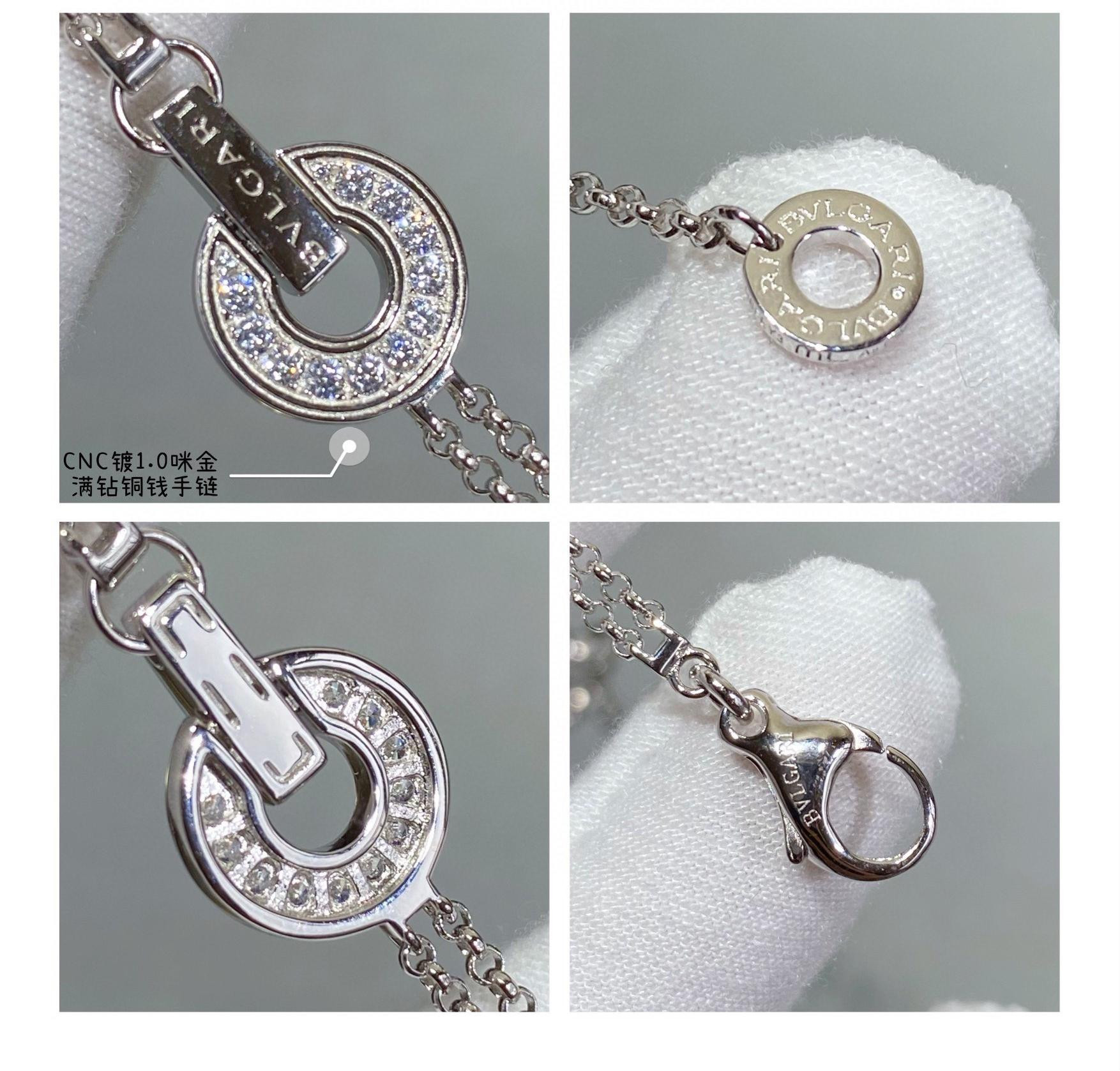 Bv1g*ai Full D1am0nd copper coin Bracelet