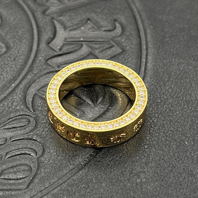 Ch*0me He**ts D1am0nd-encrusted Cross Ring