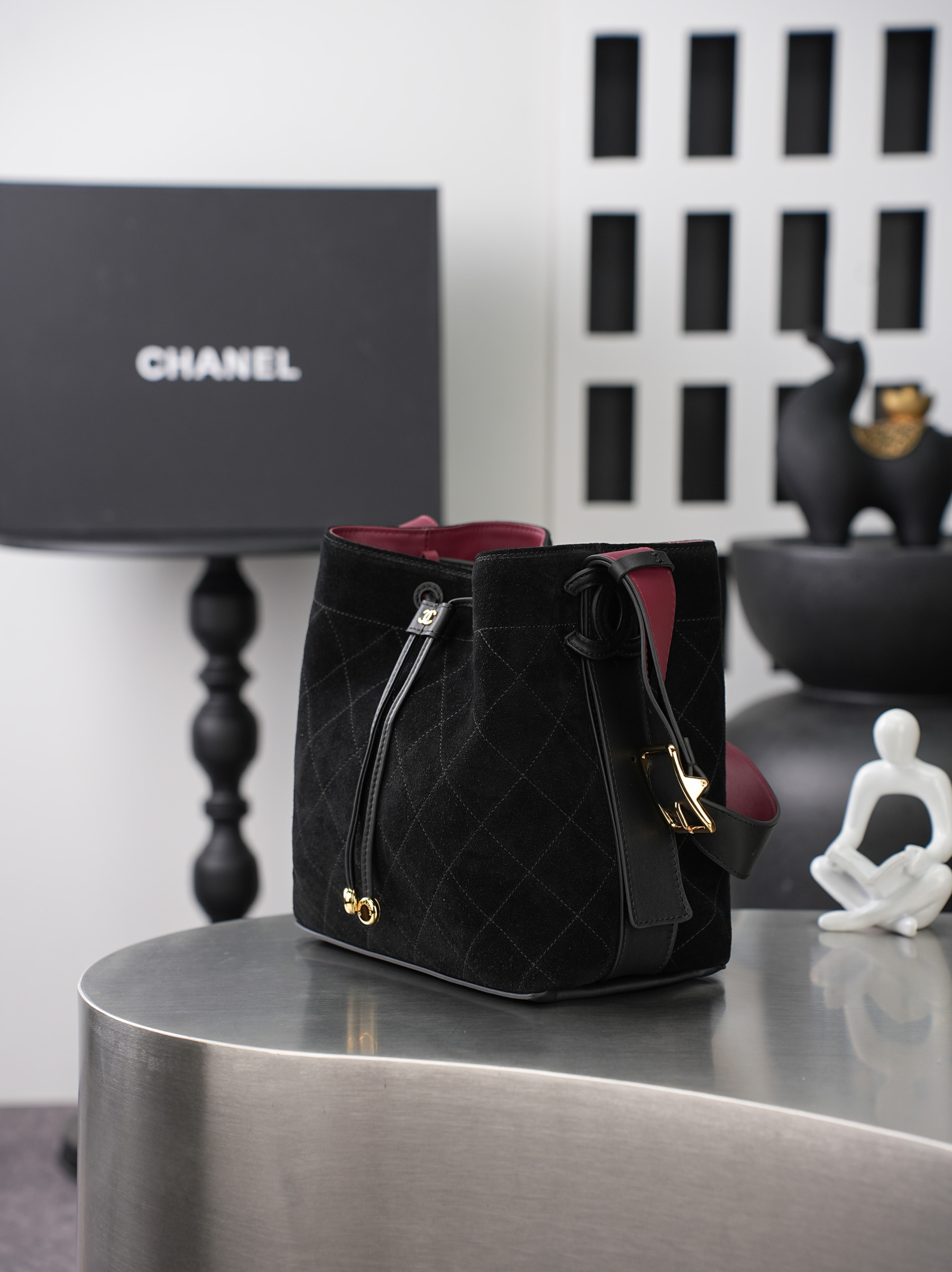 Ch**el Bucket Bag AS6584 23x23x14cm