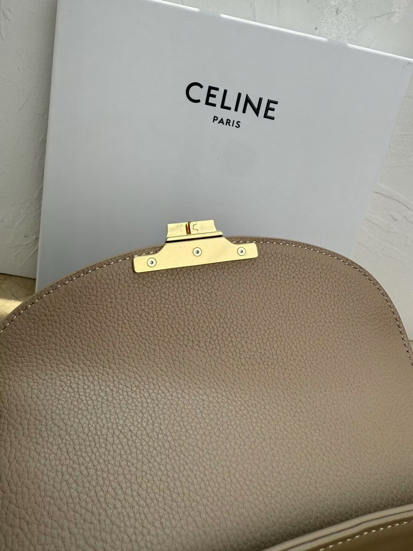 Ce1i*e Teen Nino Bag In S*pple Graind Calfskin 20.5x13x8cm