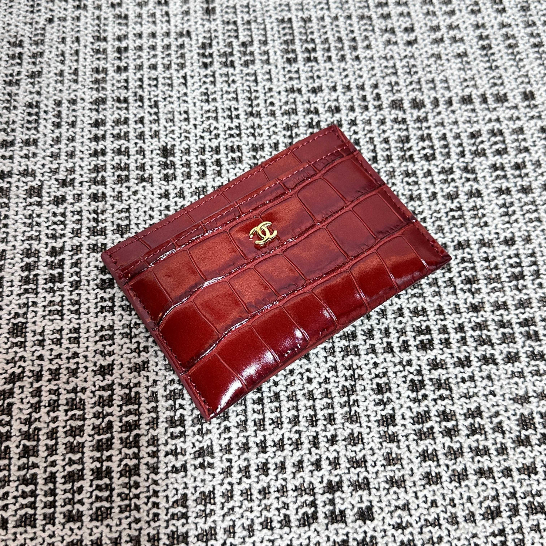 Ch**el Card Case AP5397 11.5x7.5x0.5cm