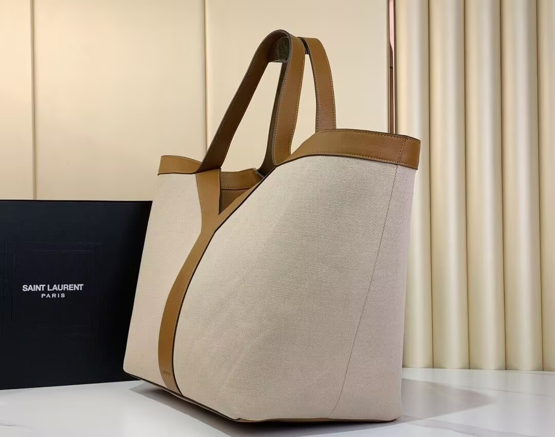Y51 Y Tote In Canvas And Leather 37×32×7cm