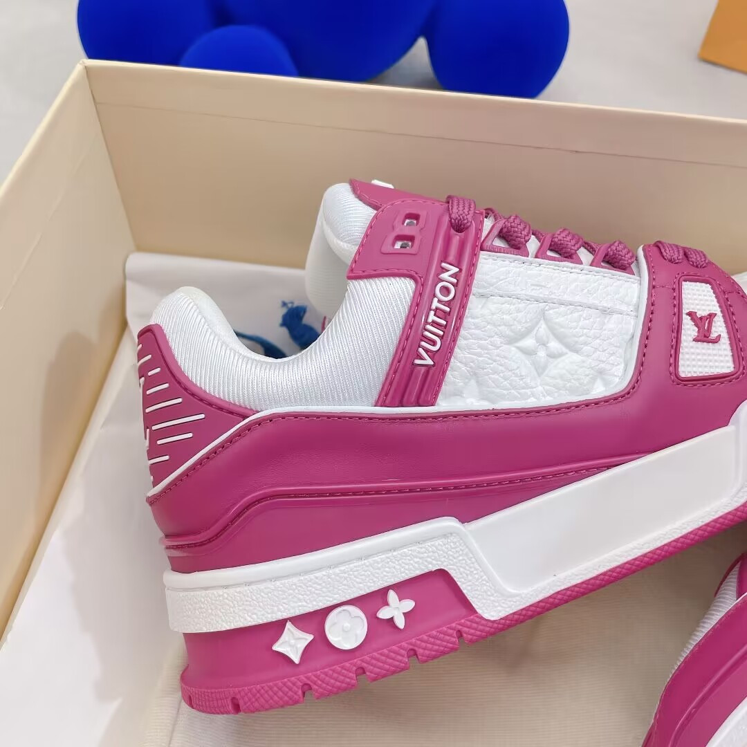 UA L0vis Vvtt0n LV Trainer Low White Fuchsia