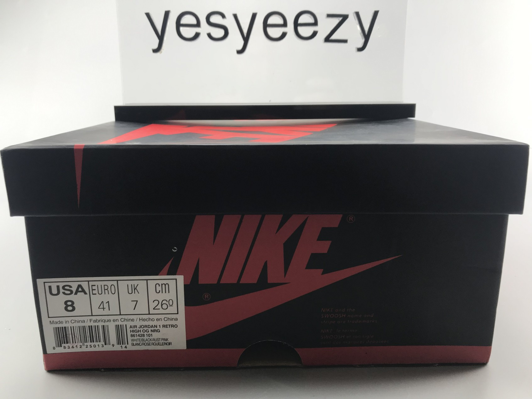 UA AIR JORDAN 1 RETRO HIGH OG NRG "RUST PINK"