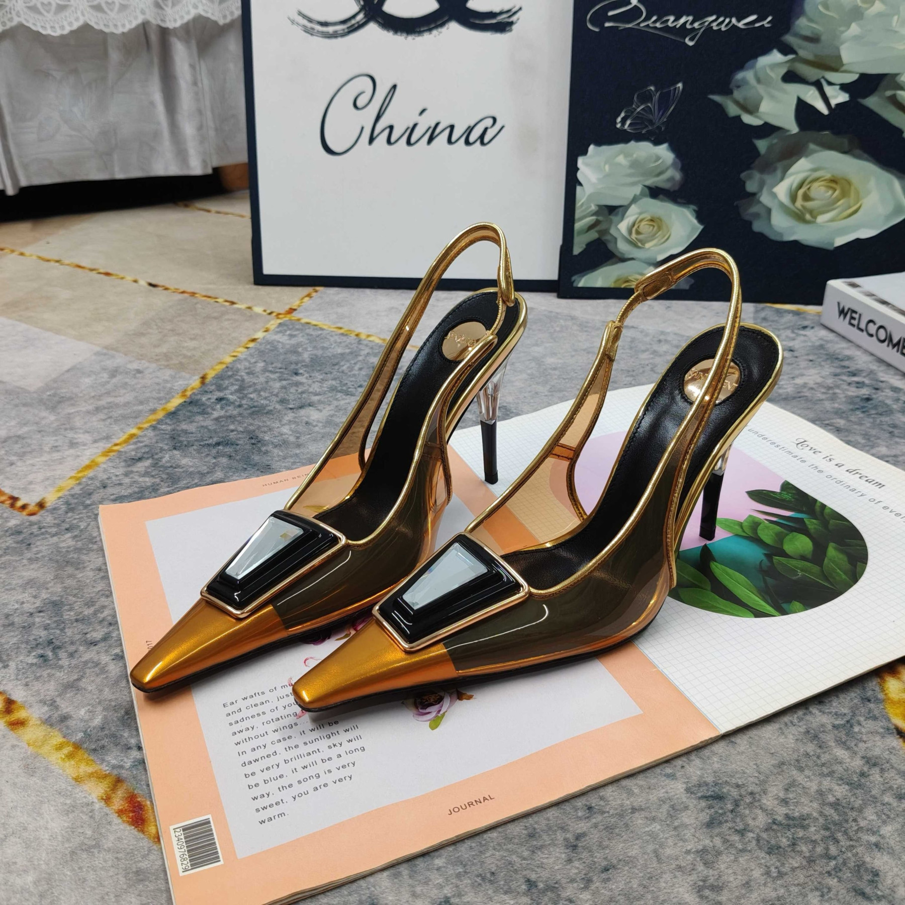 UA Y51 SIBYL Slingback Pumps 10cm Heel