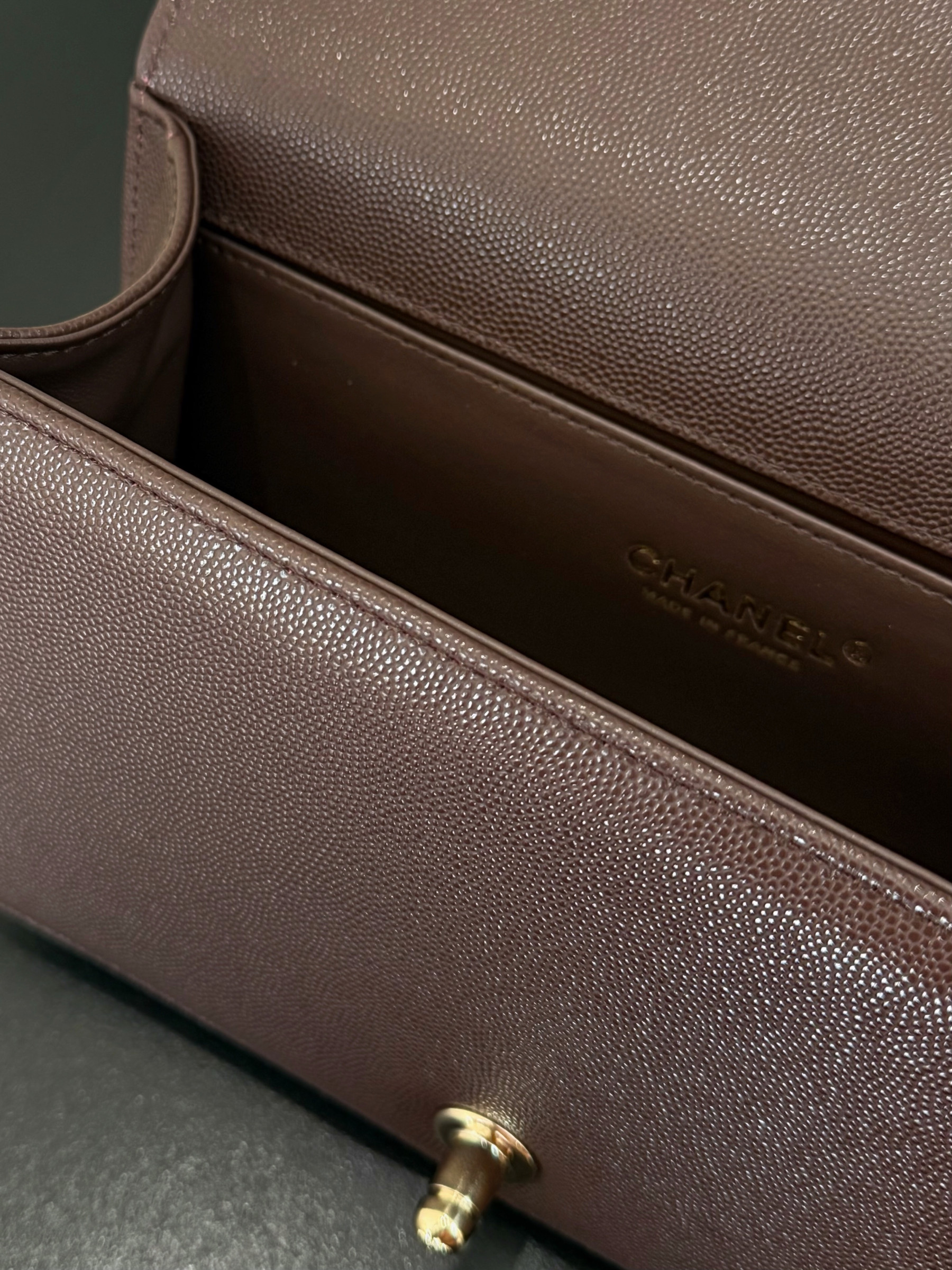 Ch**el Boy Handbag 15x25x9cm