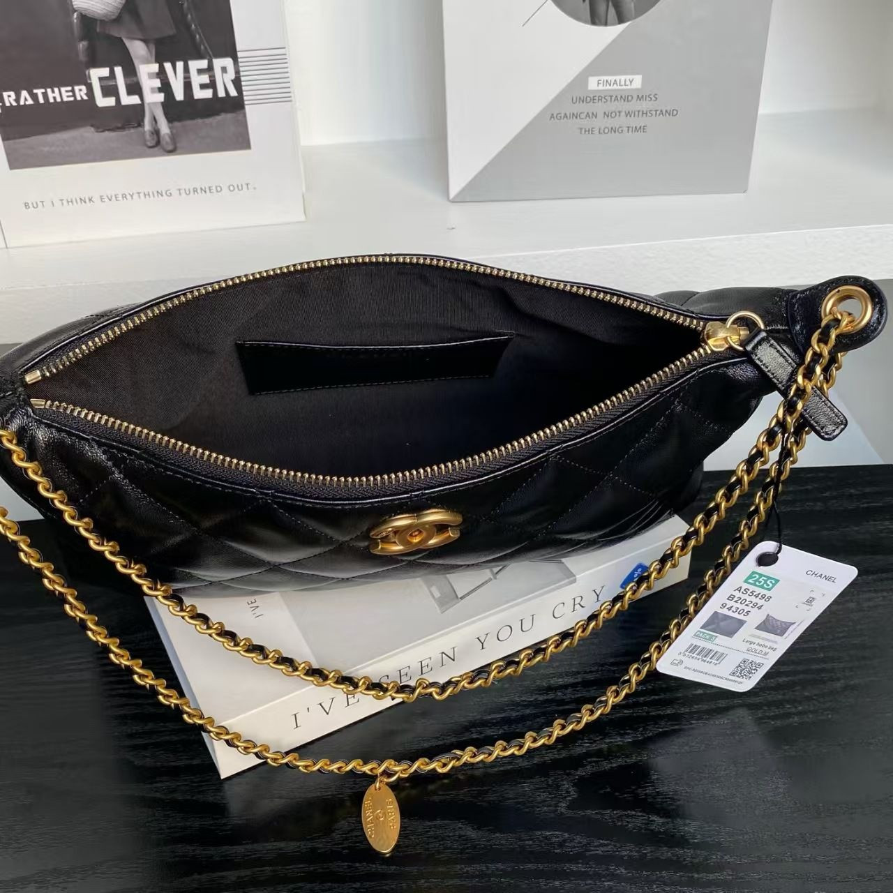 Ch**el Hobo Chain Shoulder Bag 20x32x6cm