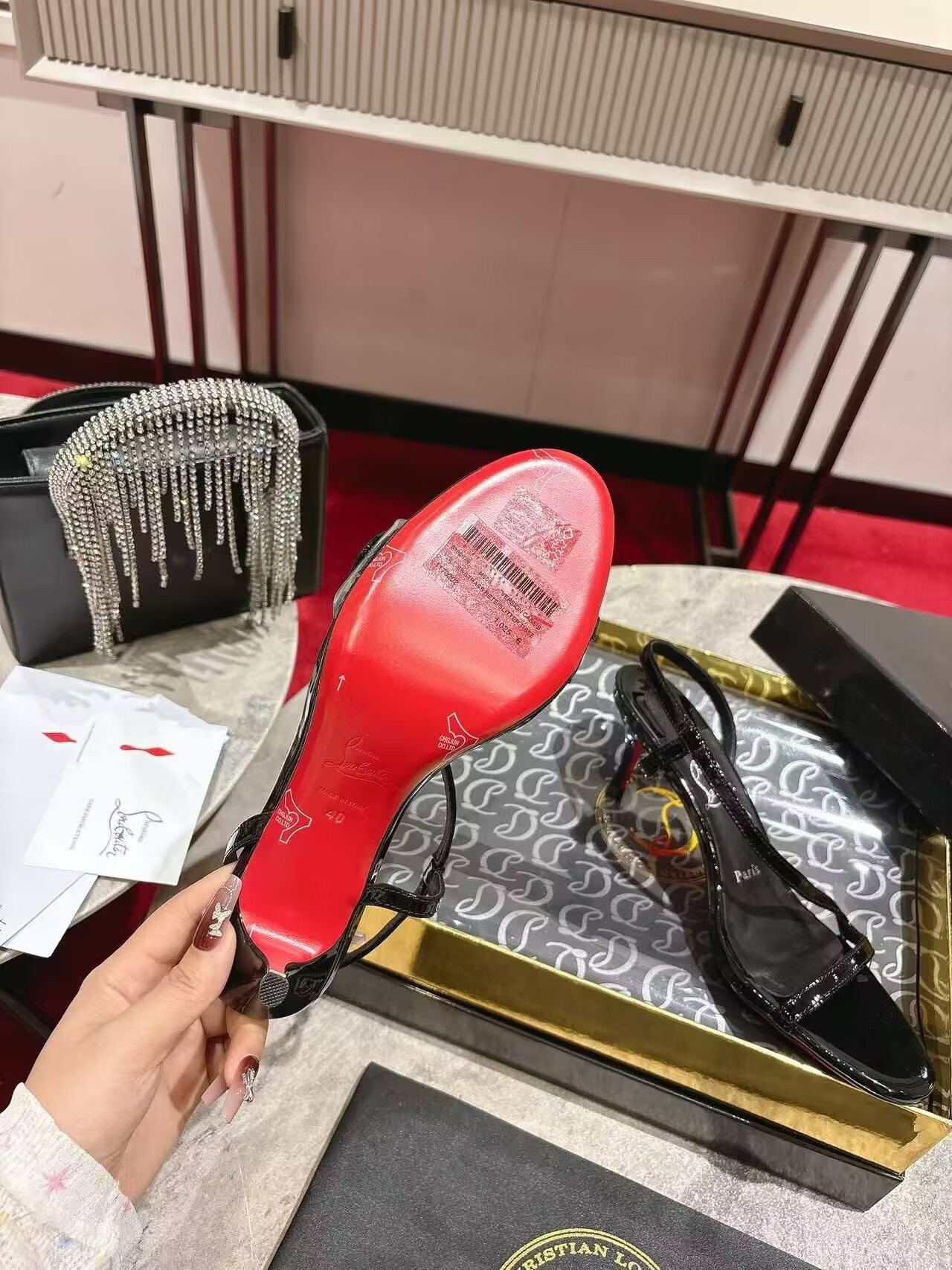 UA Chr1st1an Louboutin Rosalie Sandals