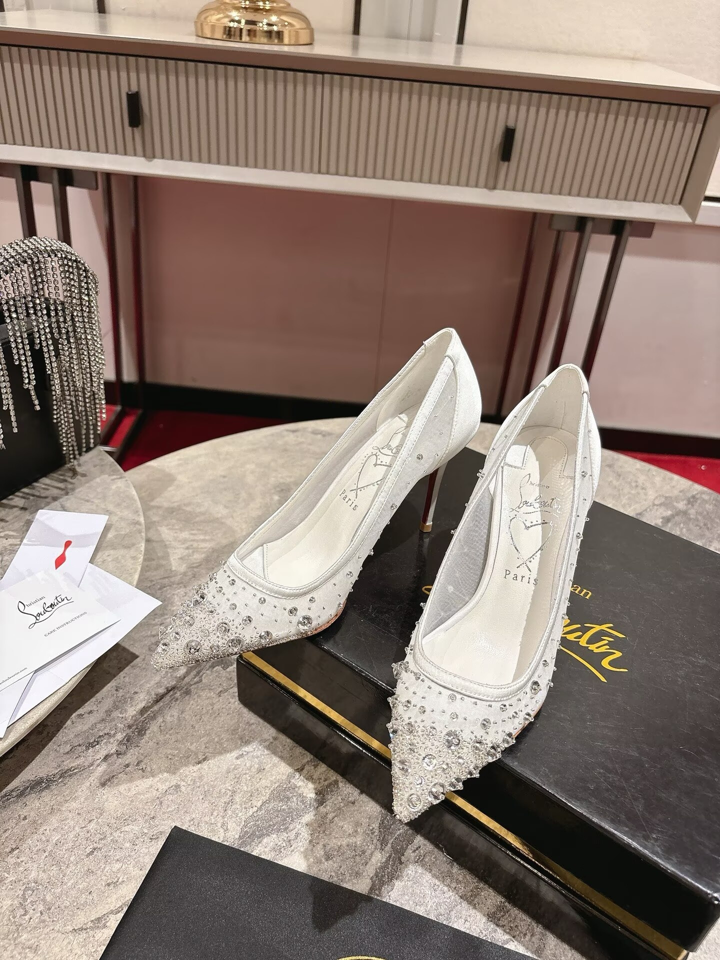 UA Chr1st1an Louboutin Miss Z Sparkling Pumps
