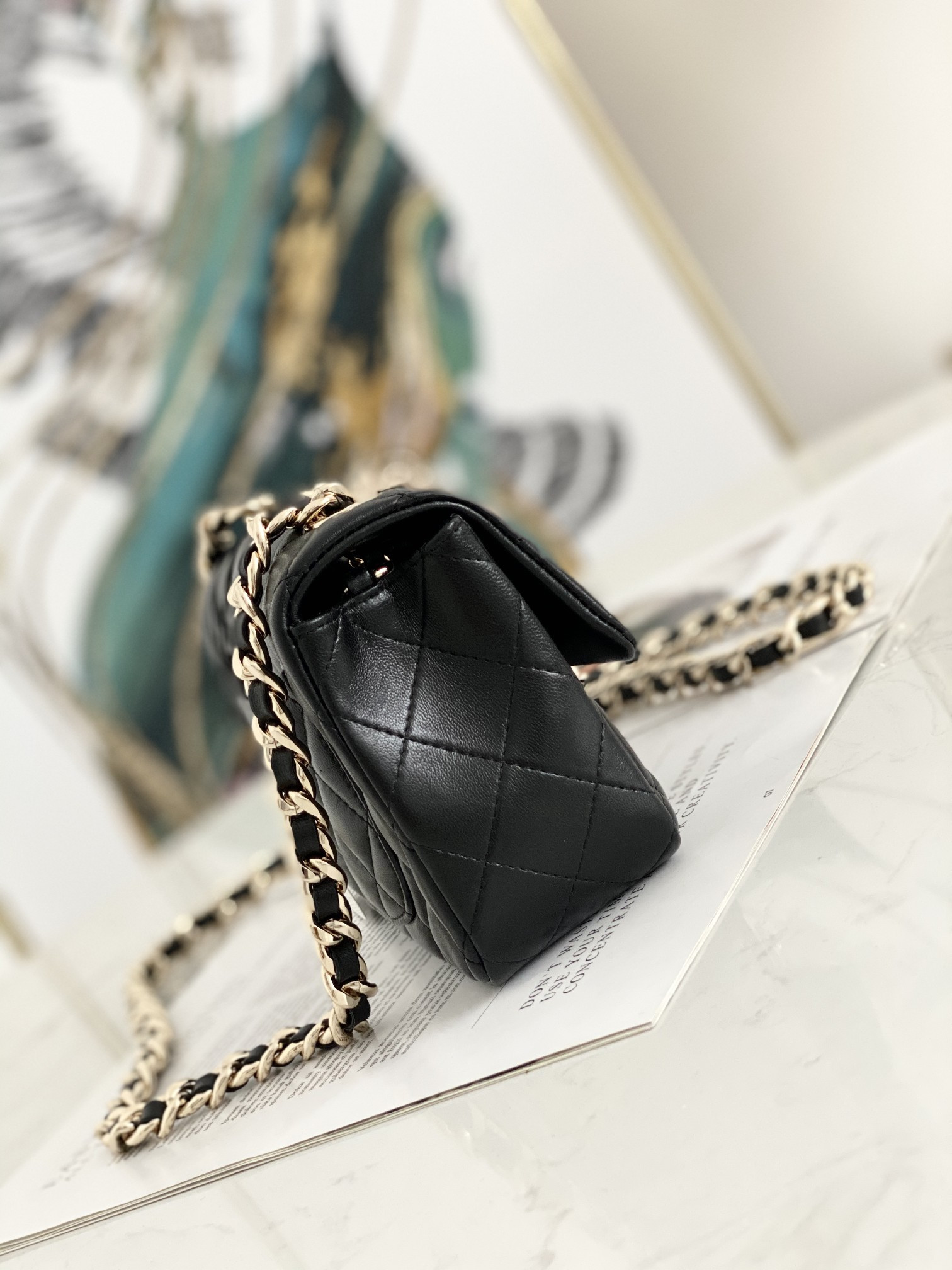 Ch**el Coco Charms Mini Flap Bag AS2326 20x12x6cm