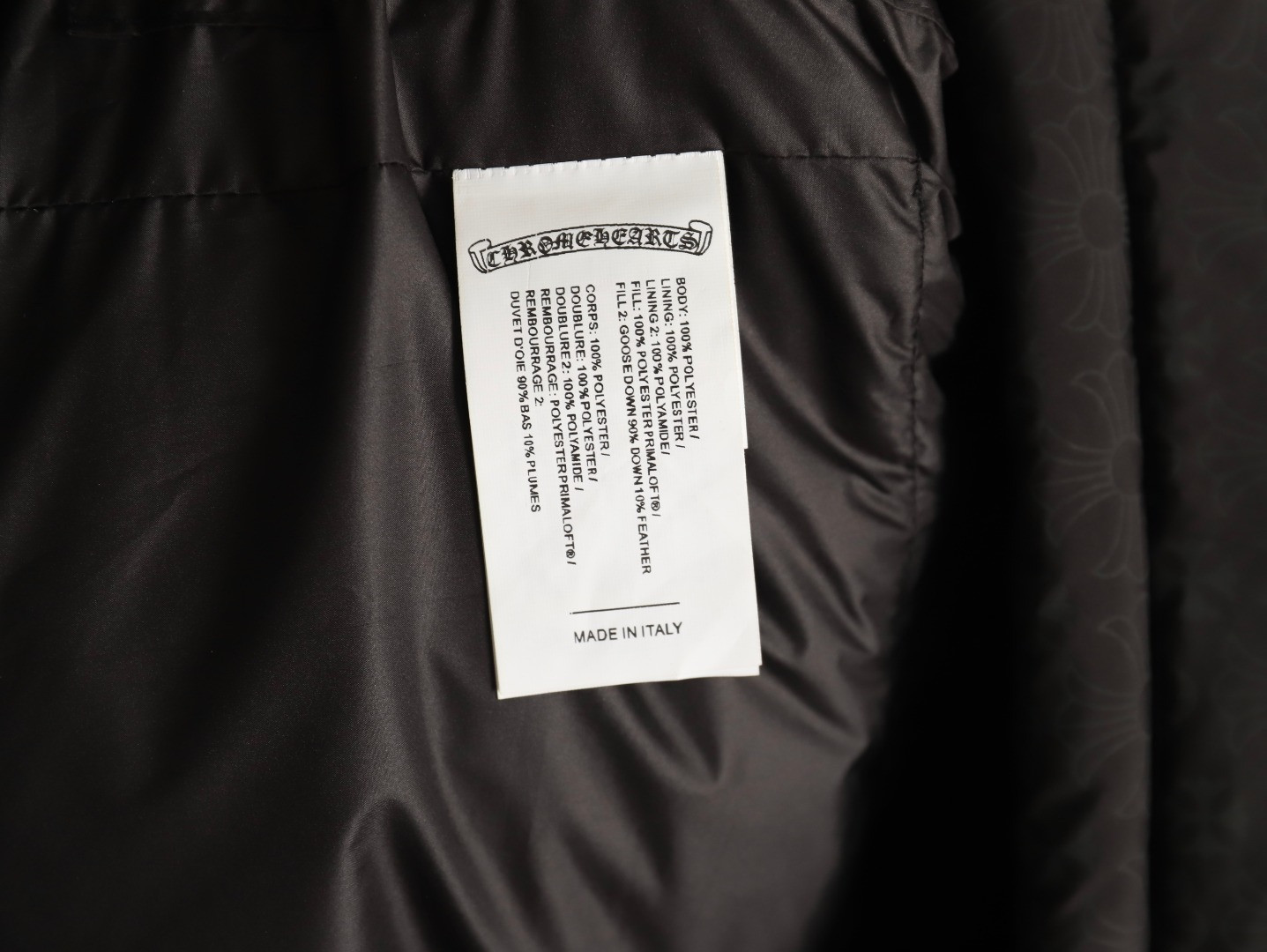 Ch*0me He**ts Short Puffer jacket