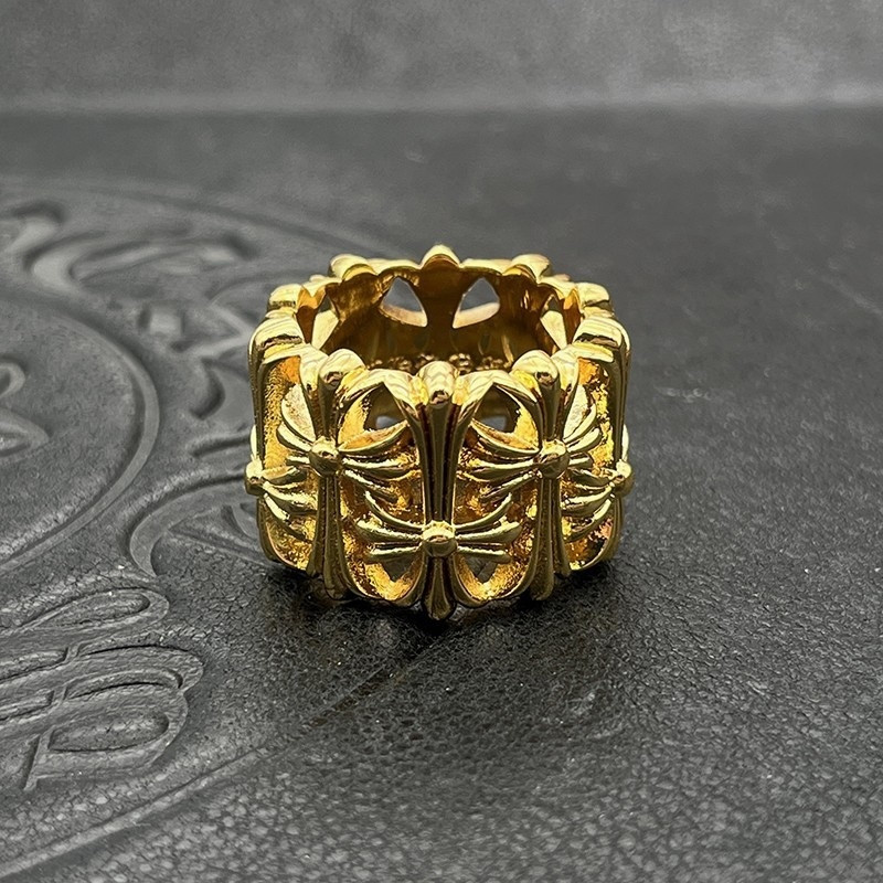 Ch*0me He**ts Cross Ring