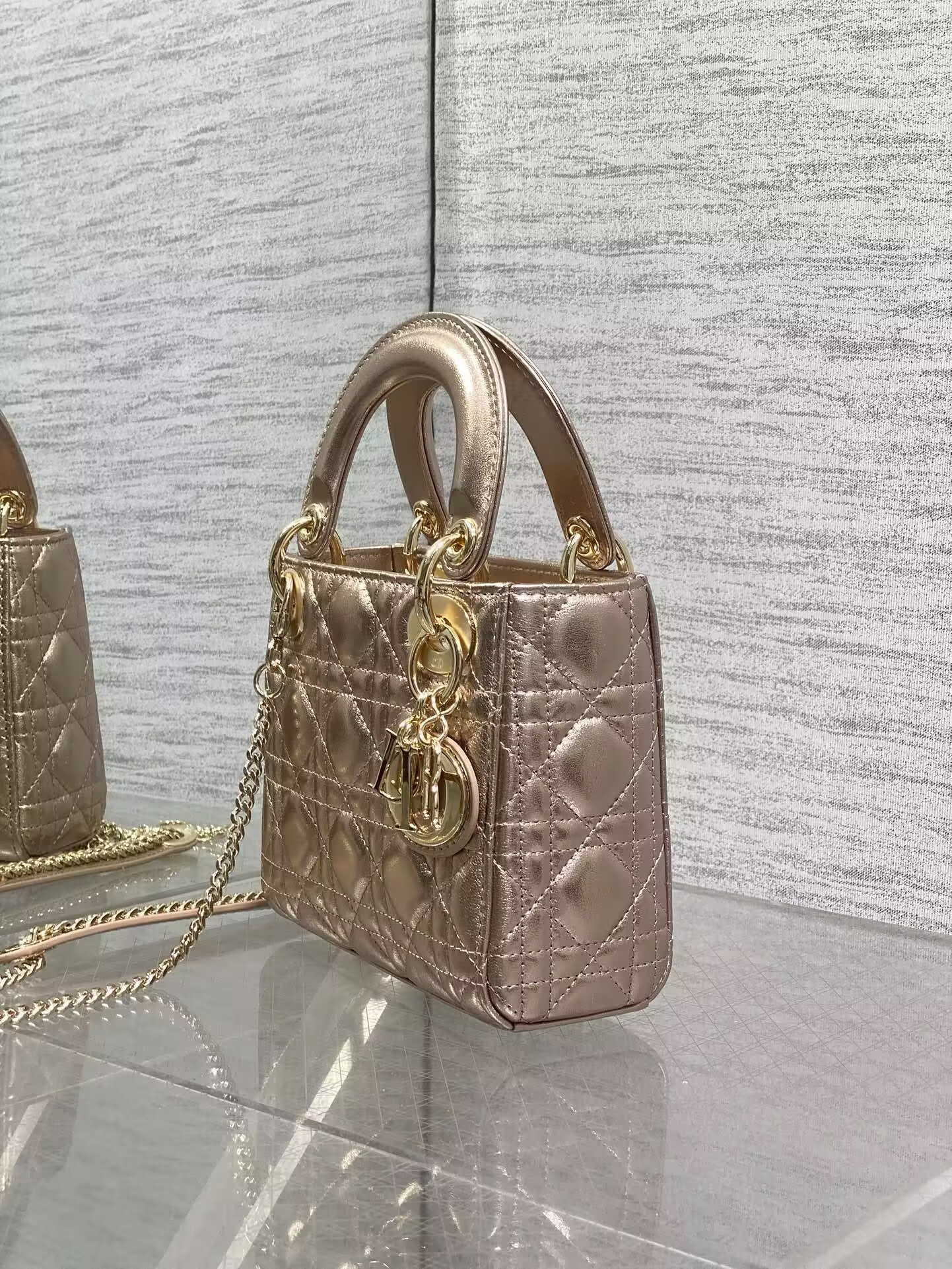 Mini Lady D10r Bag Cannage Calfskin 17 x 15 x 7 cm