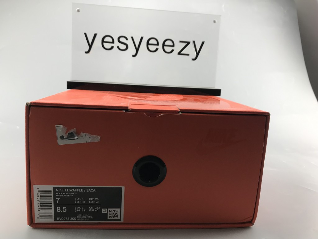 UA NIKE SACAI X LDWAFFLE "BLACK NYLON"